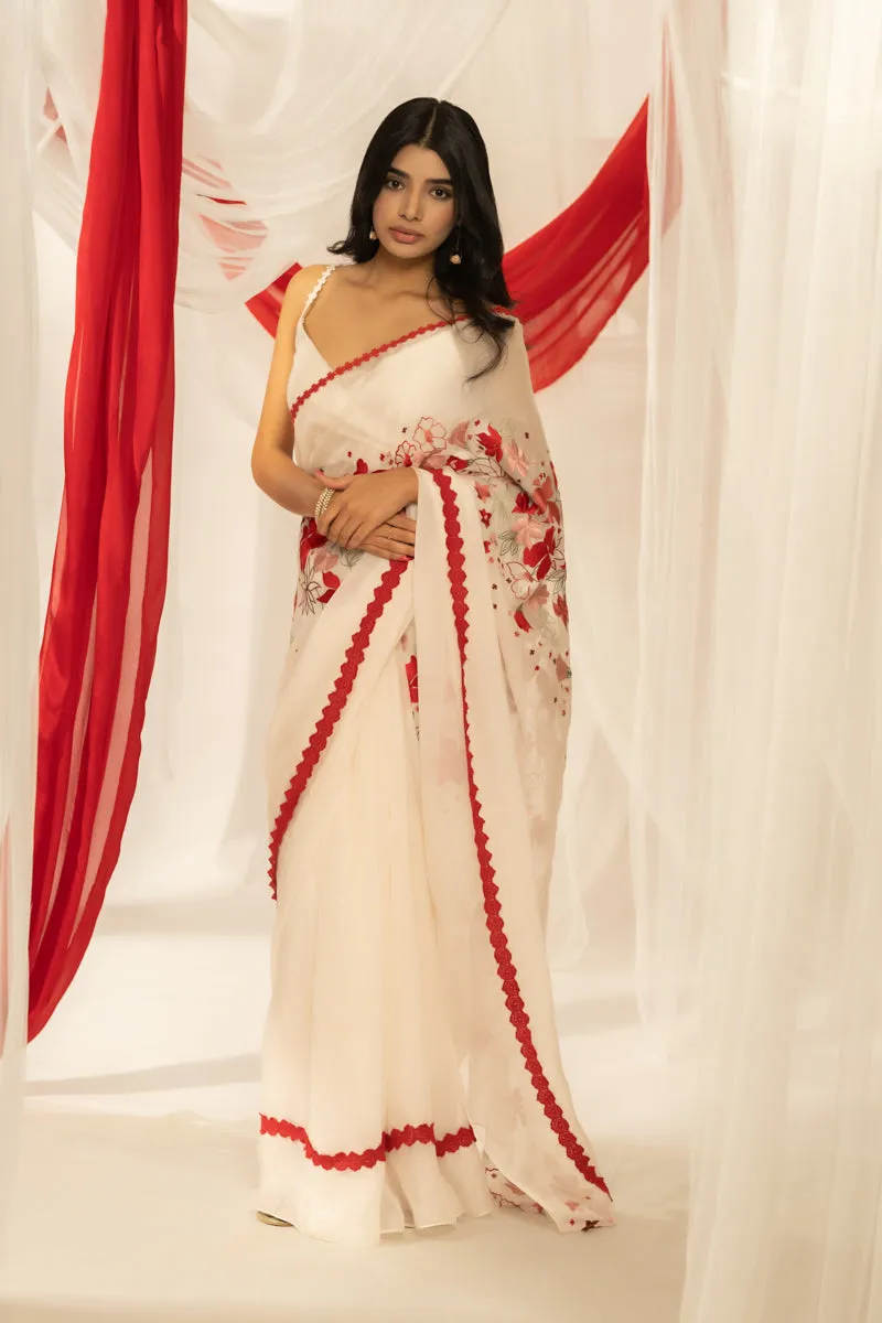 Amore saree - Ivory