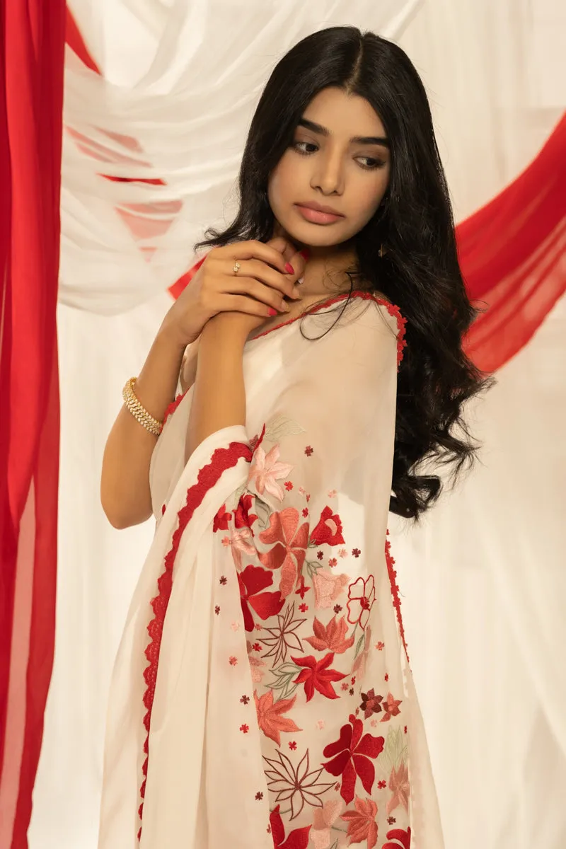 Amore saree - Ivory