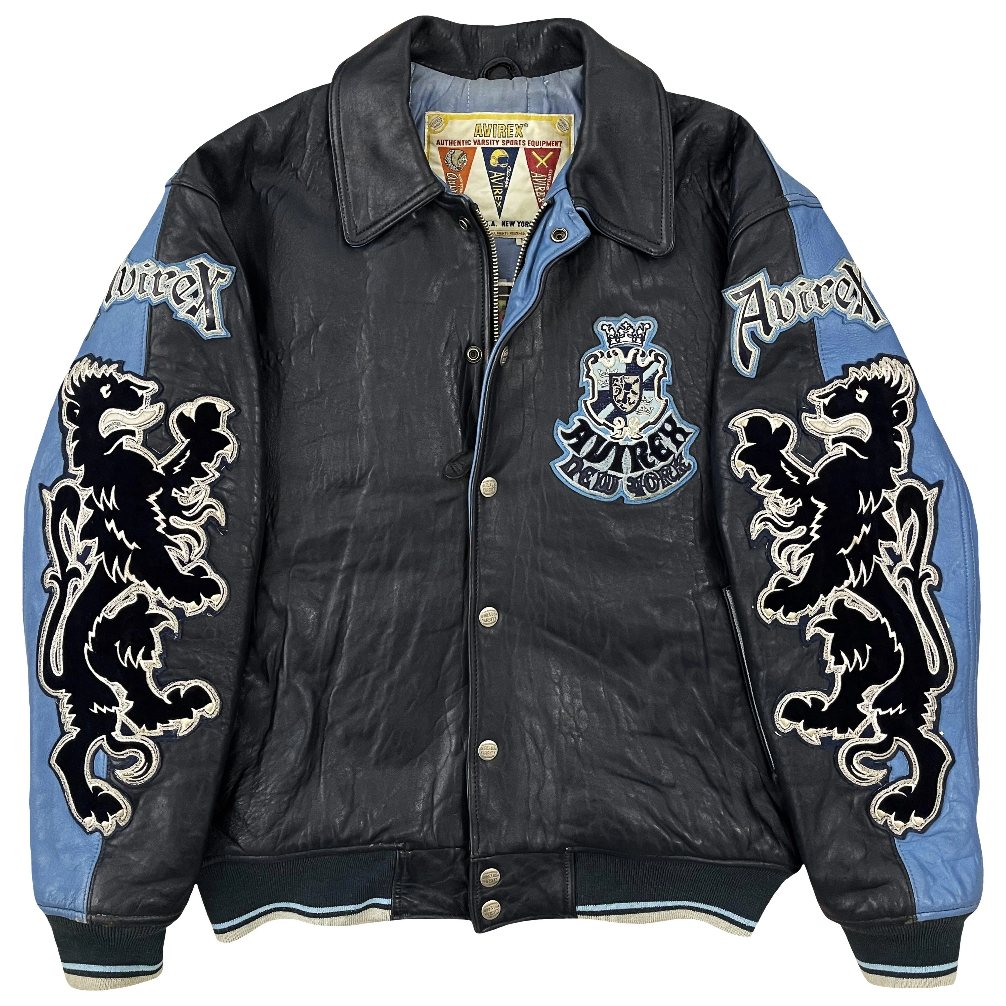 Avirex Lions Leather Varsity Jacket