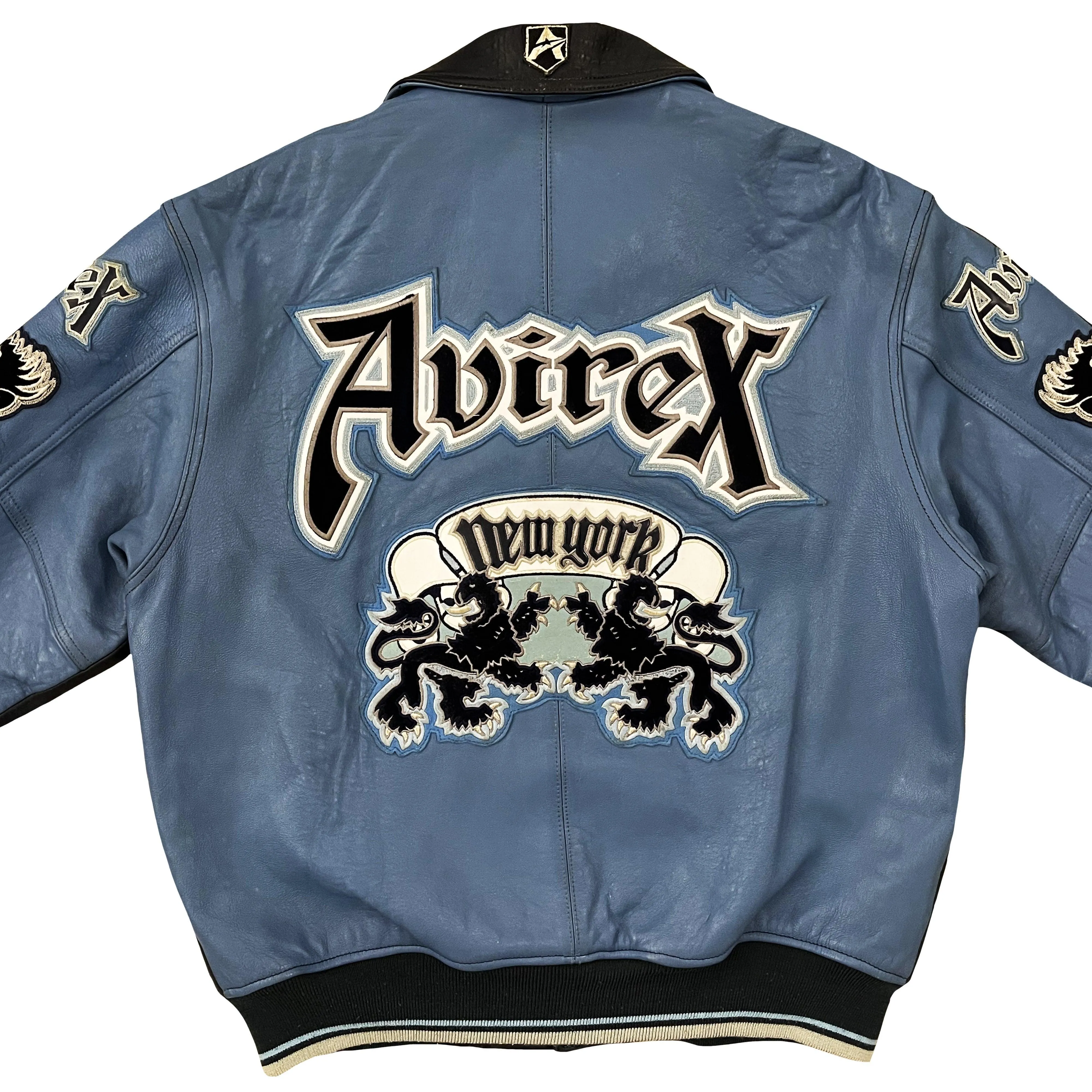 Avirex Lions Leather Varsity Jacket