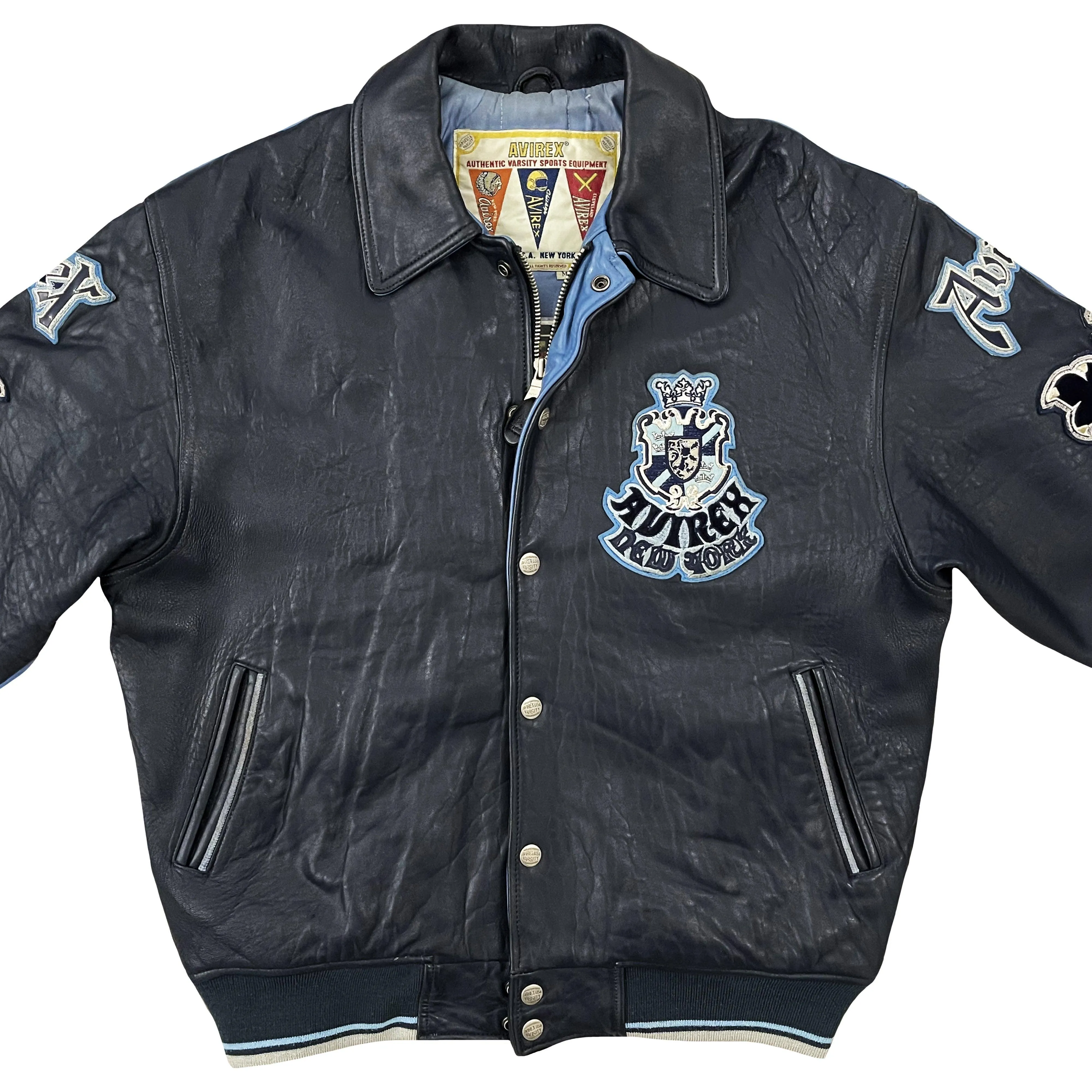 Avirex Lions Leather Varsity Jacket