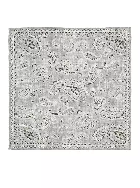 bandana-print silk scarf