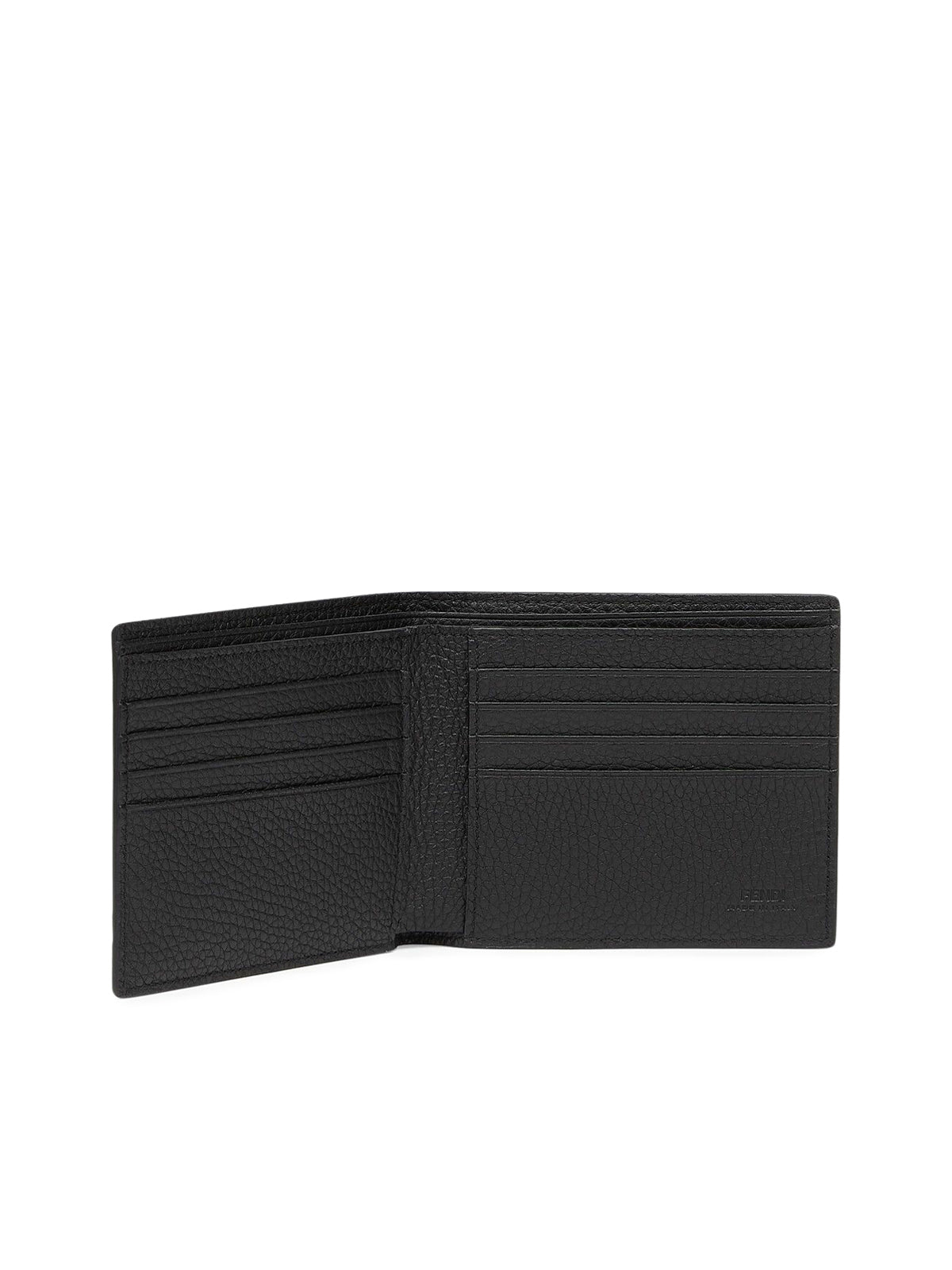 Bi-fold in black leather