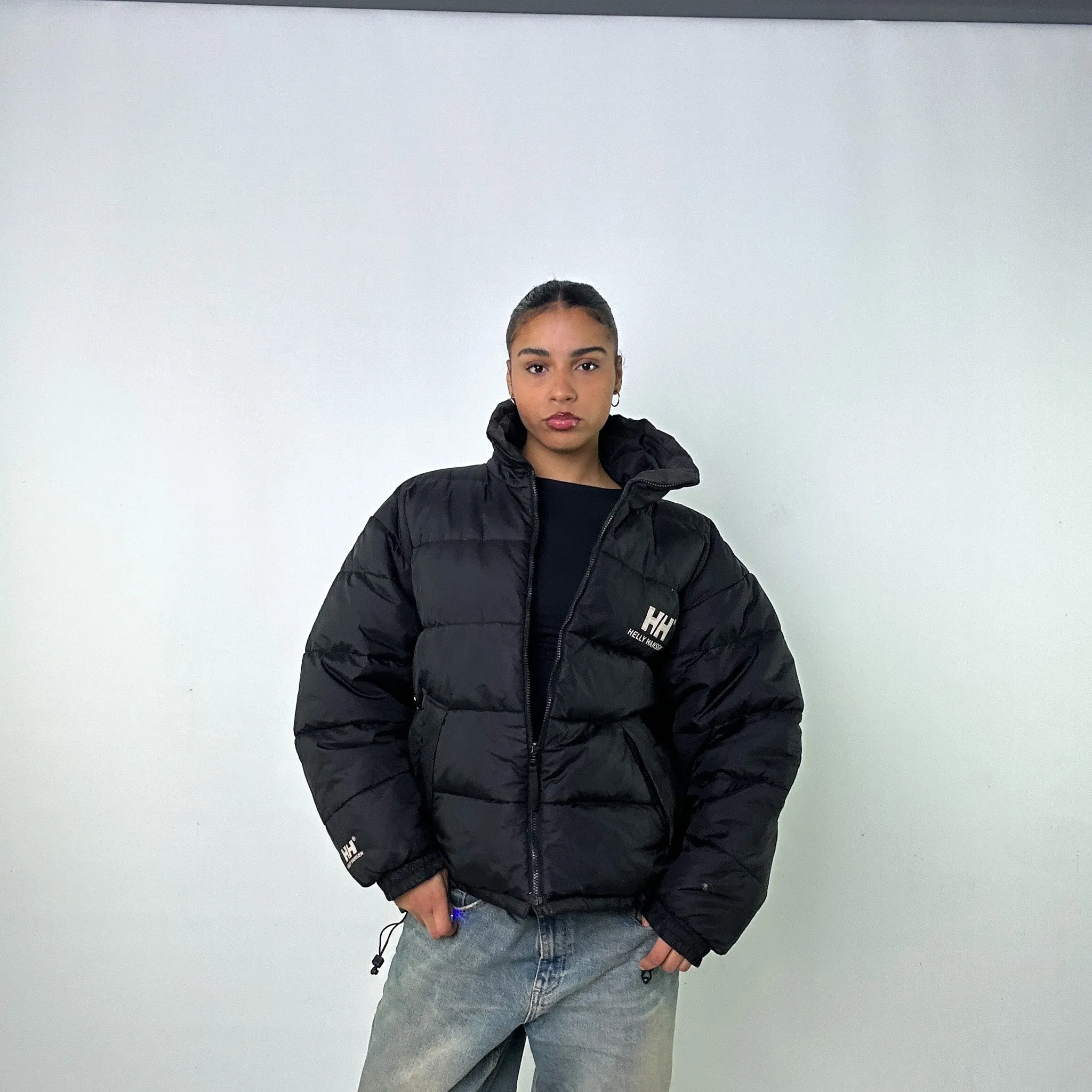 Black 90s Helly Hansen / Reverisible Puffer Jacket Coat (L)