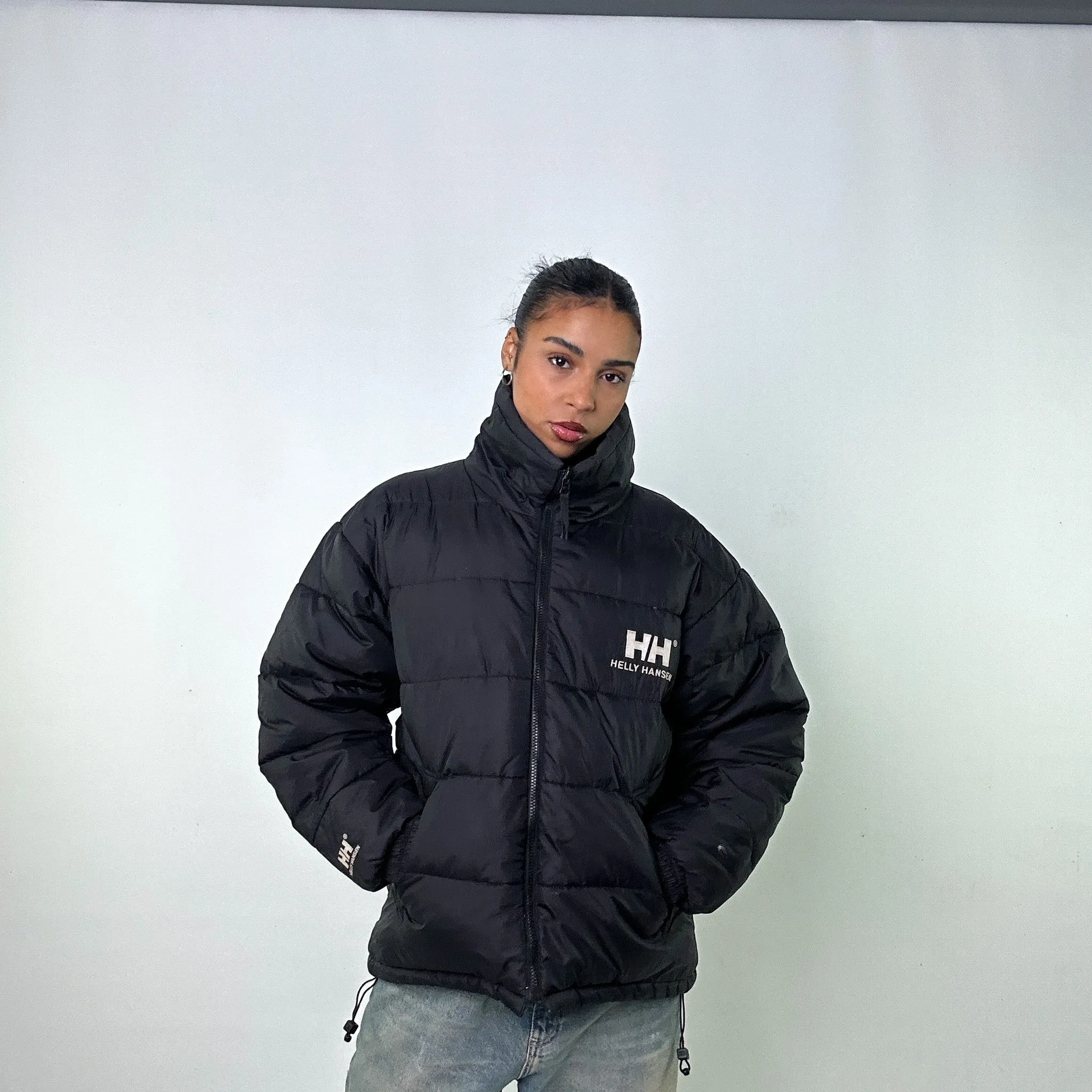 Black 90s Helly Hansen / Reverisible Puffer Jacket Coat (L)