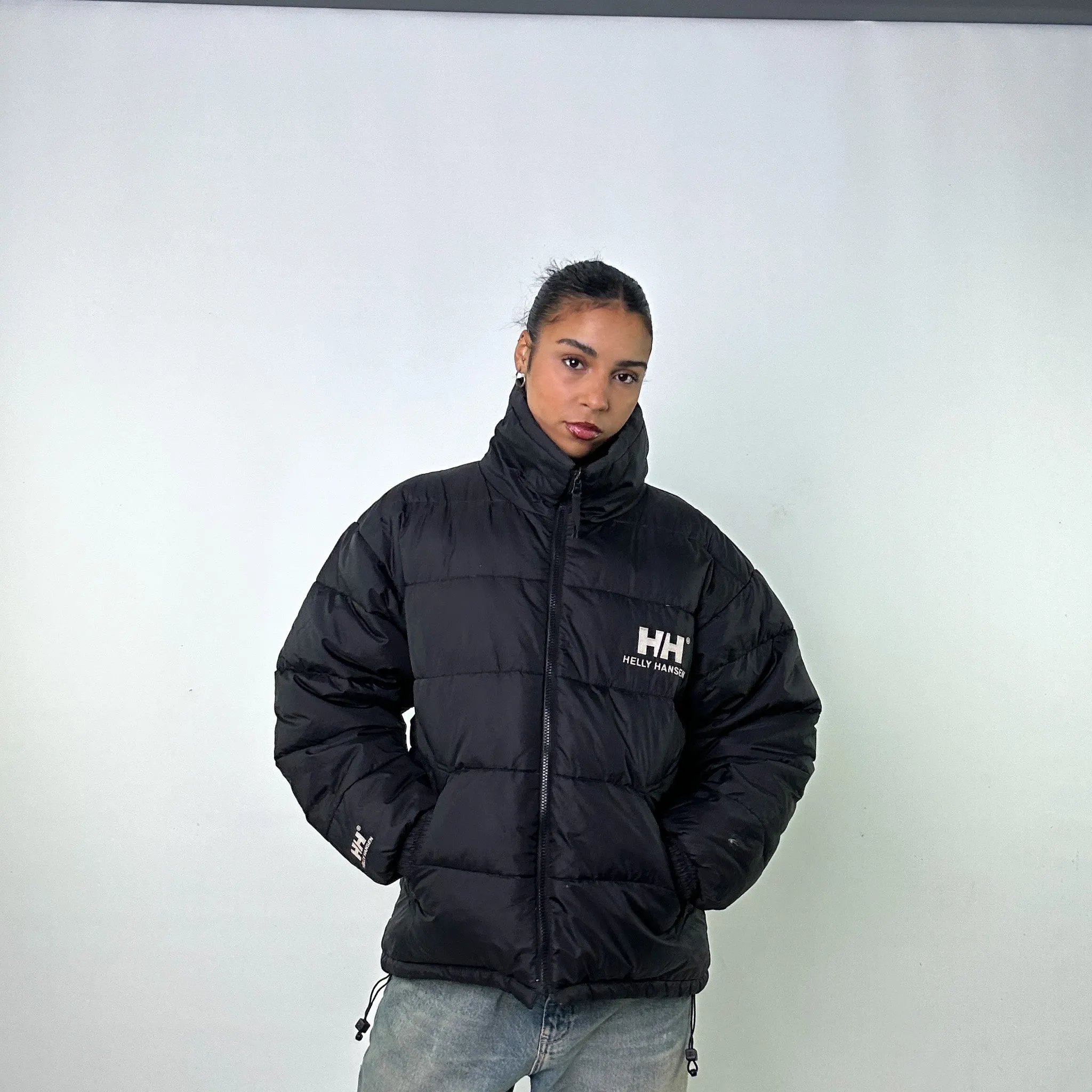 Black 90s Helly Hansen / Reverisible Puffer Jacket Coat (L)