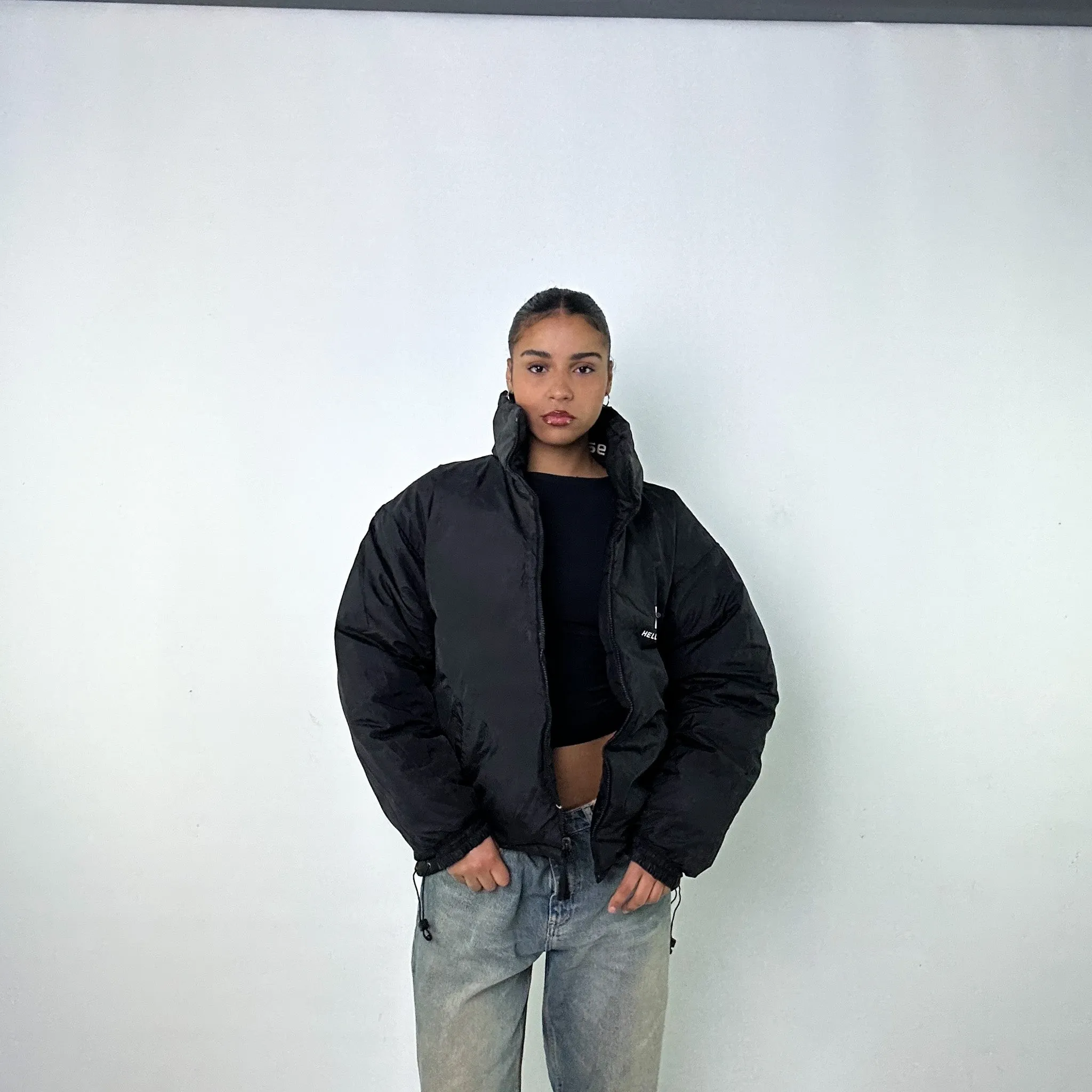 Black 90s Helly Hansen / Reverisible Puffer Jacket Coat (L)