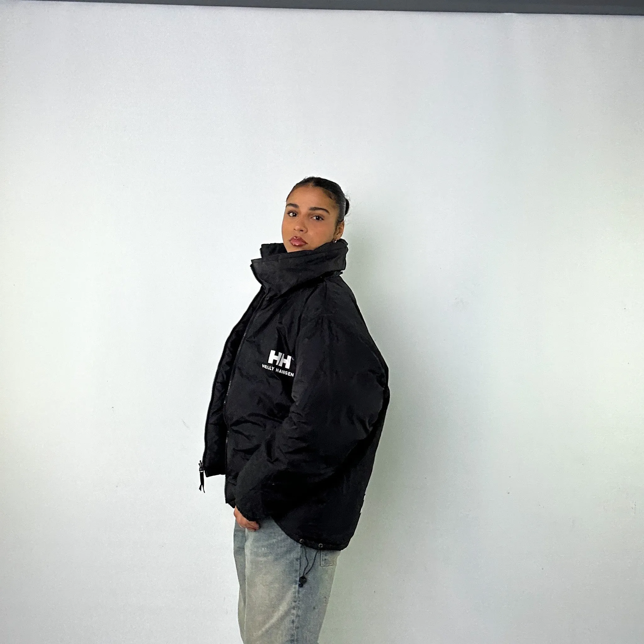 Black 90s Helly Hansen / Reverisible Puffer Jacket Coat (L)