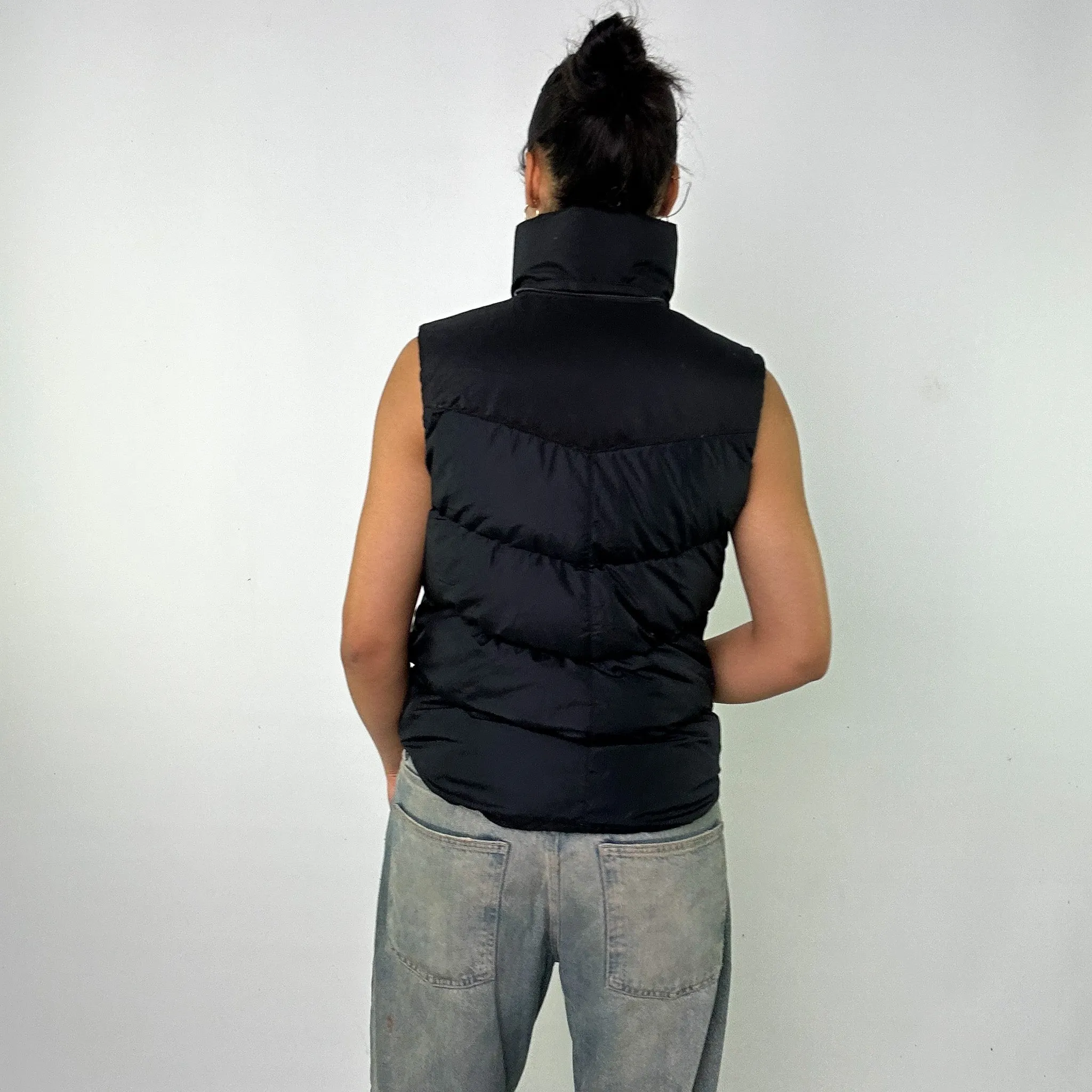 Black y2ks NIKE Puffer Jacket Coat Gilet (M)