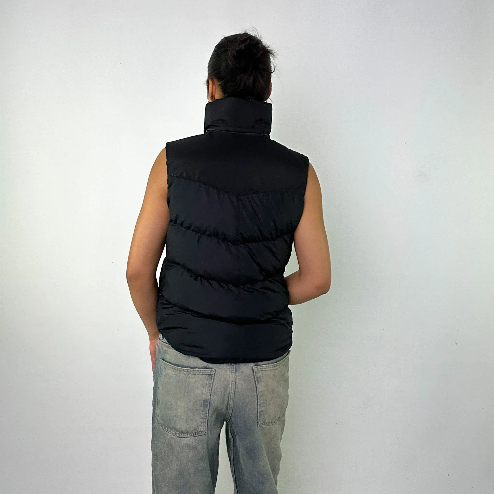 Black y2ks NIKE Puffer Jacket Coat Gilet (M)