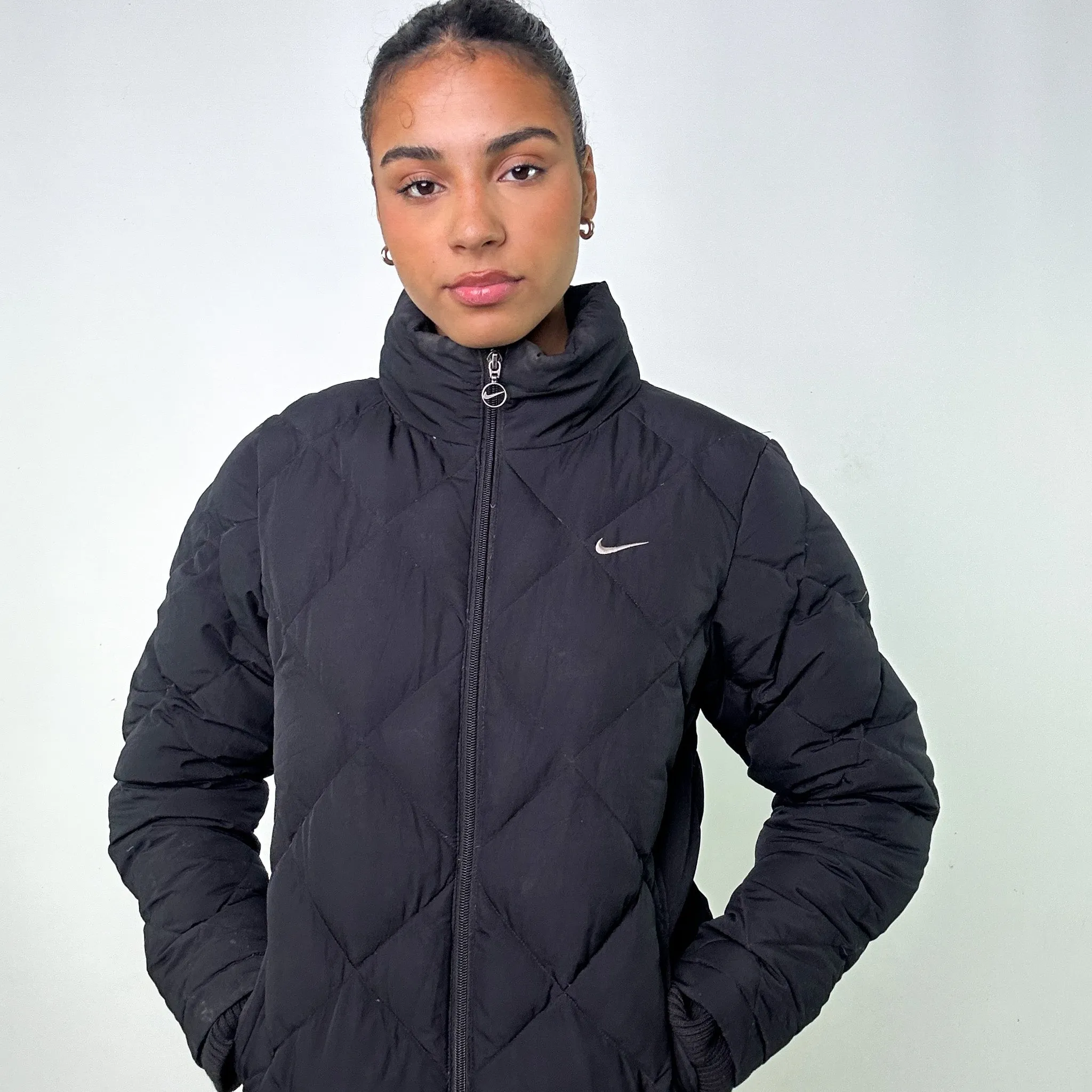 Black y2ks NIKE Puffer Jacket Coat (M)