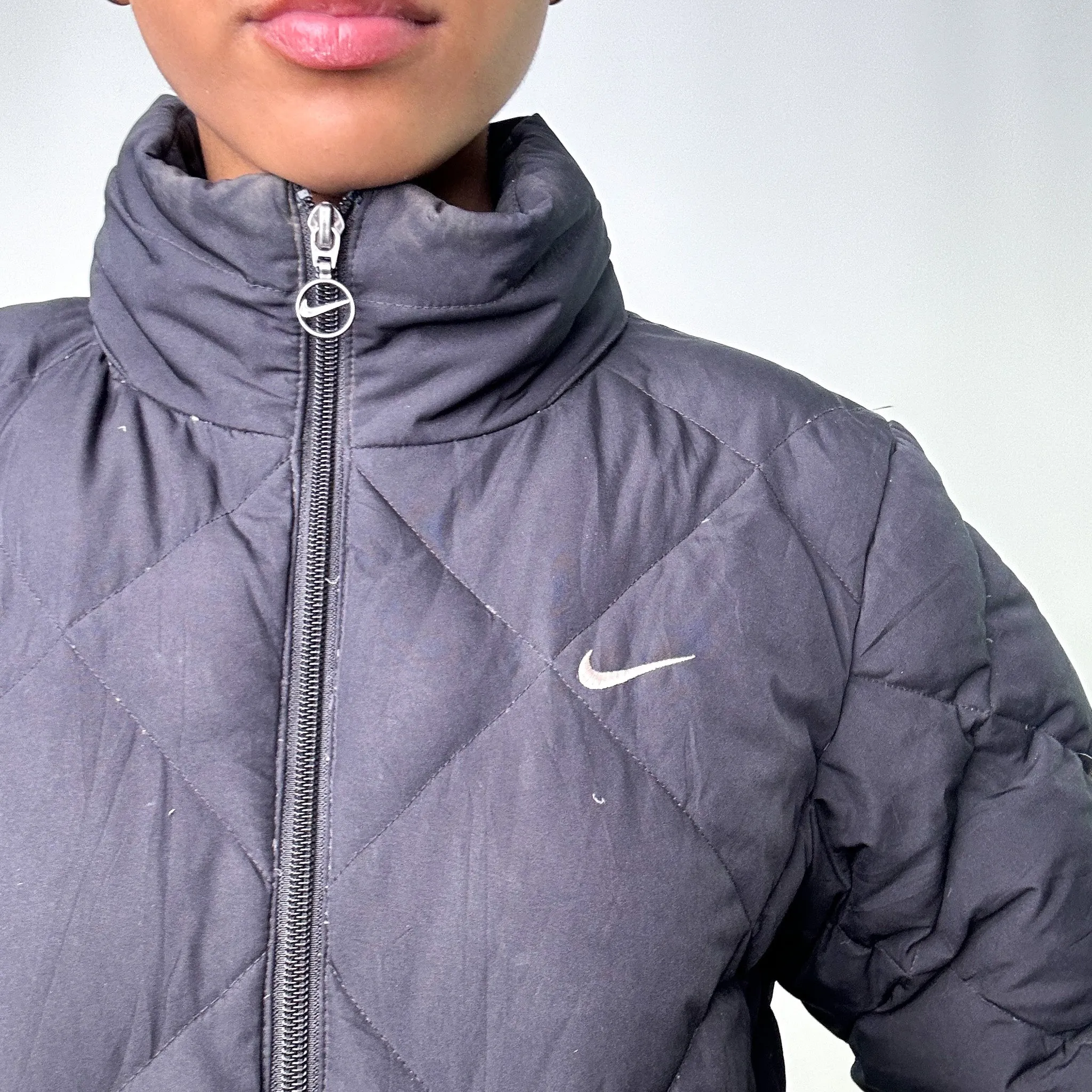 Black y2ks NIKE Puffer Jacket Coat (M)