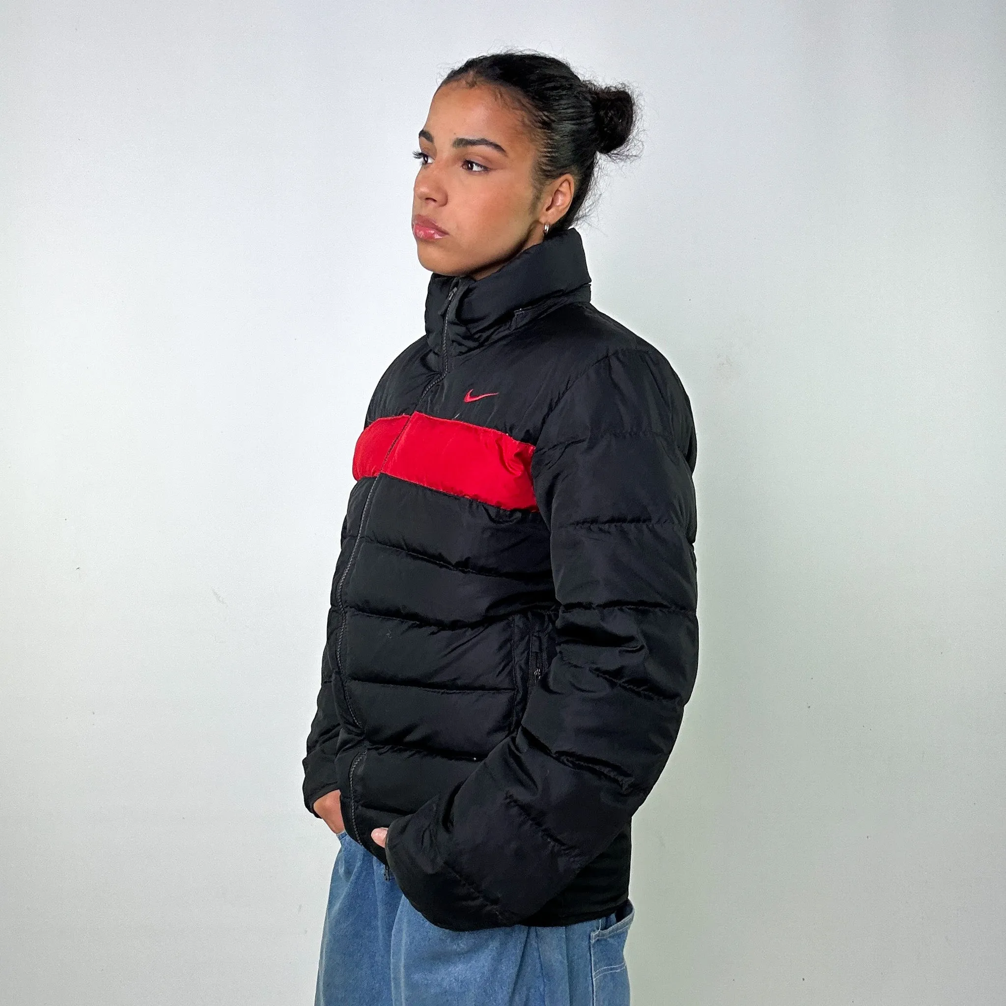 Black y2ks NIKE Storm-fit Puffer Jacket Coat (S)