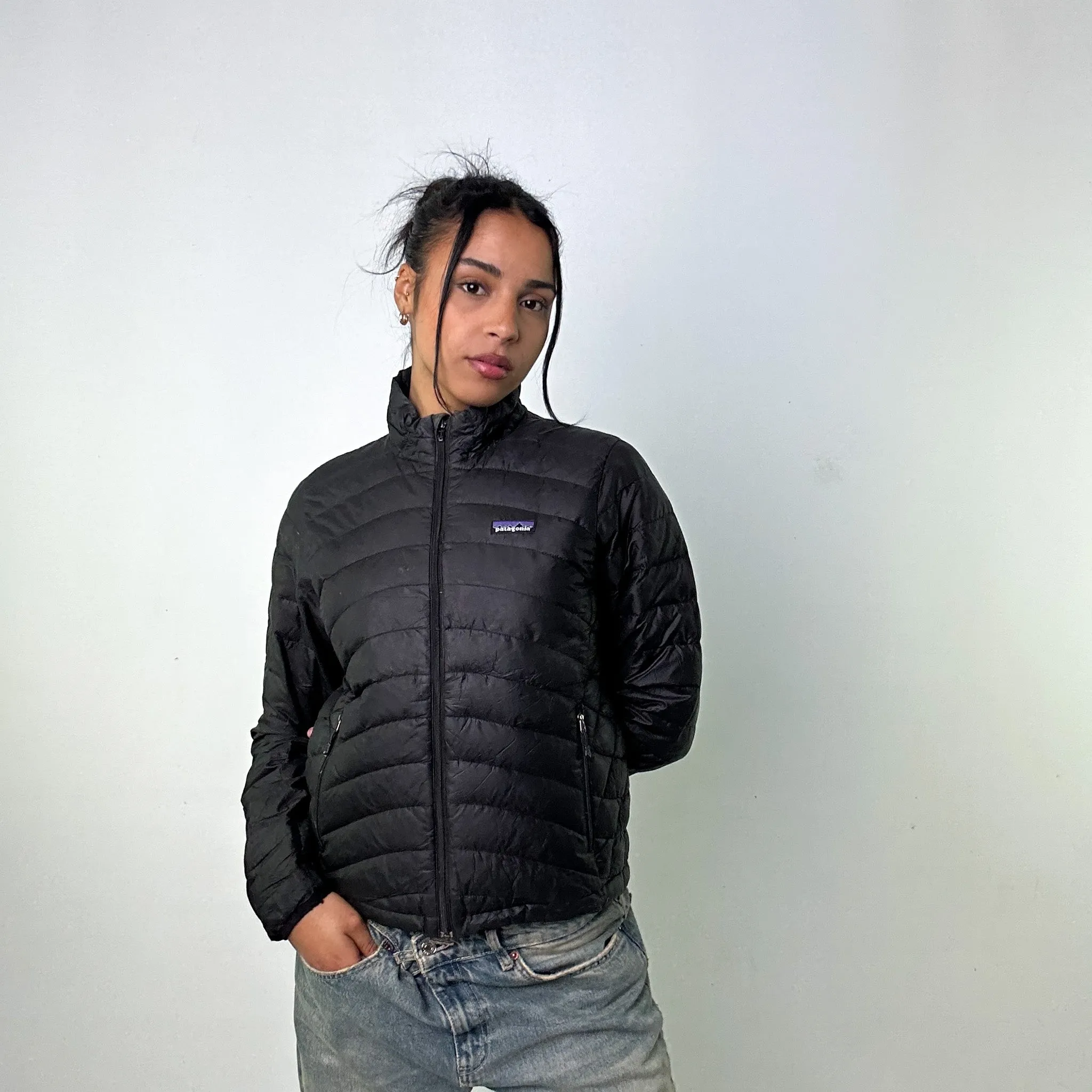 Black y2ks Patagonia Puffer Jacket Coat (S)