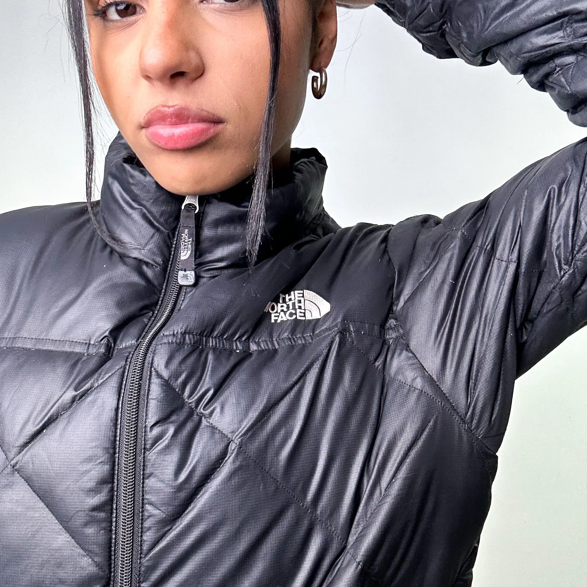 Black y2ks The North Face 550 Series Puffer Jacket Coat (M)