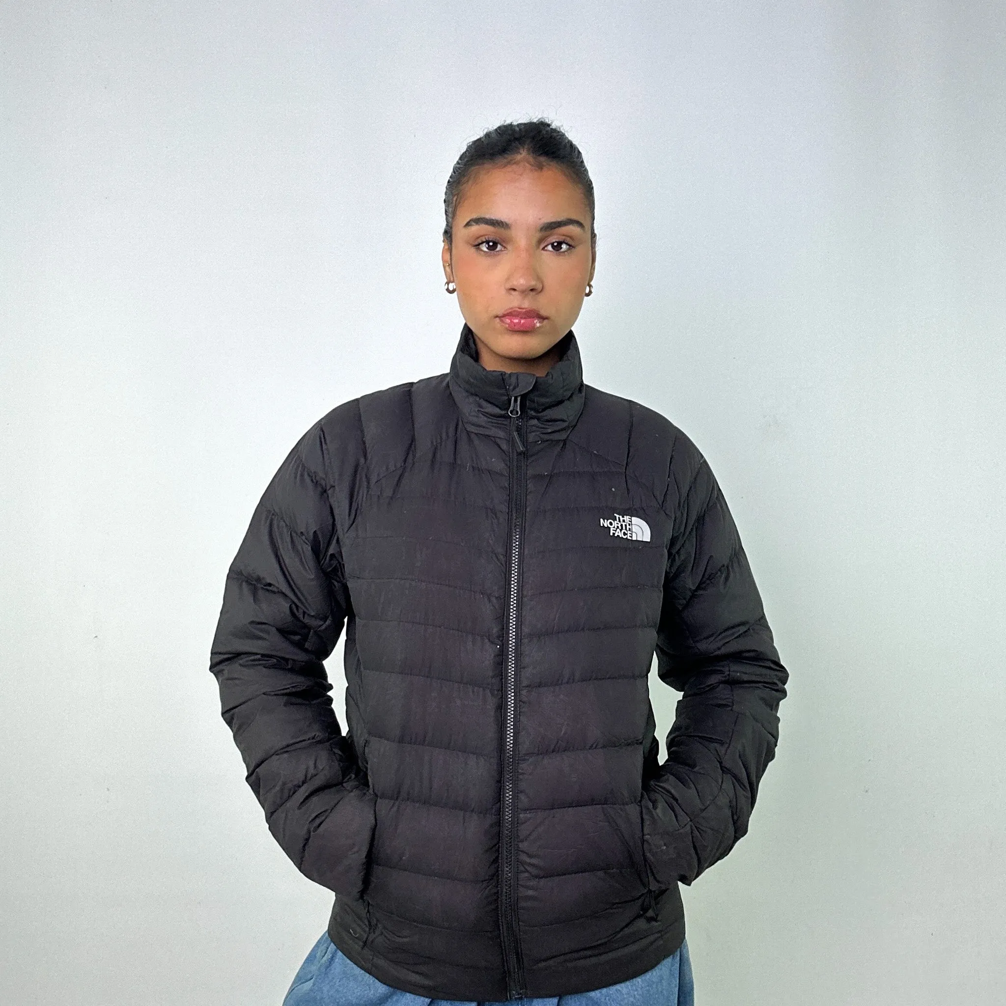 Black y2ks The North Face 550 Series Puffer Jacket Coat (S)