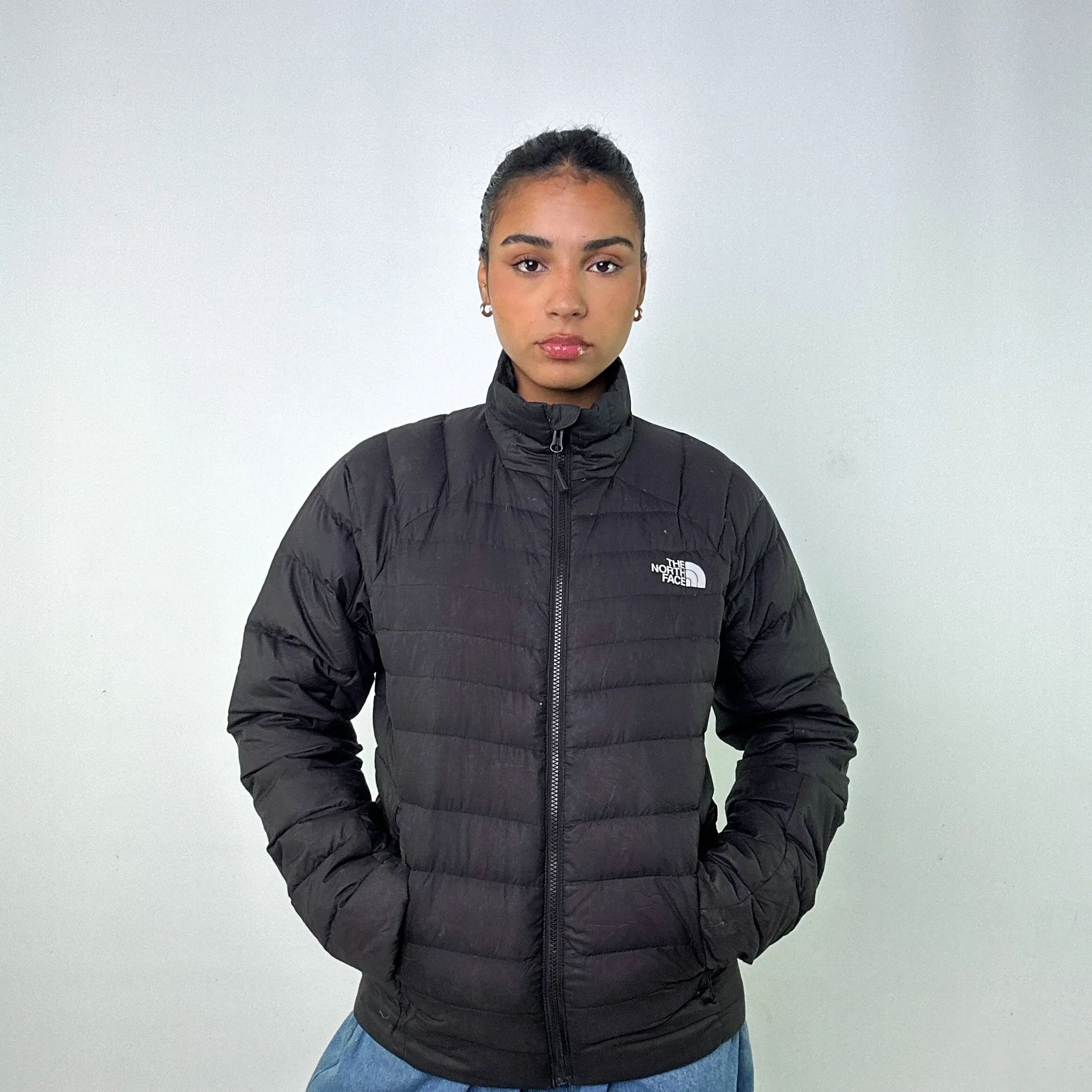 Black y2ks The North Face 550 Series Puffer Jacket Coat (S)