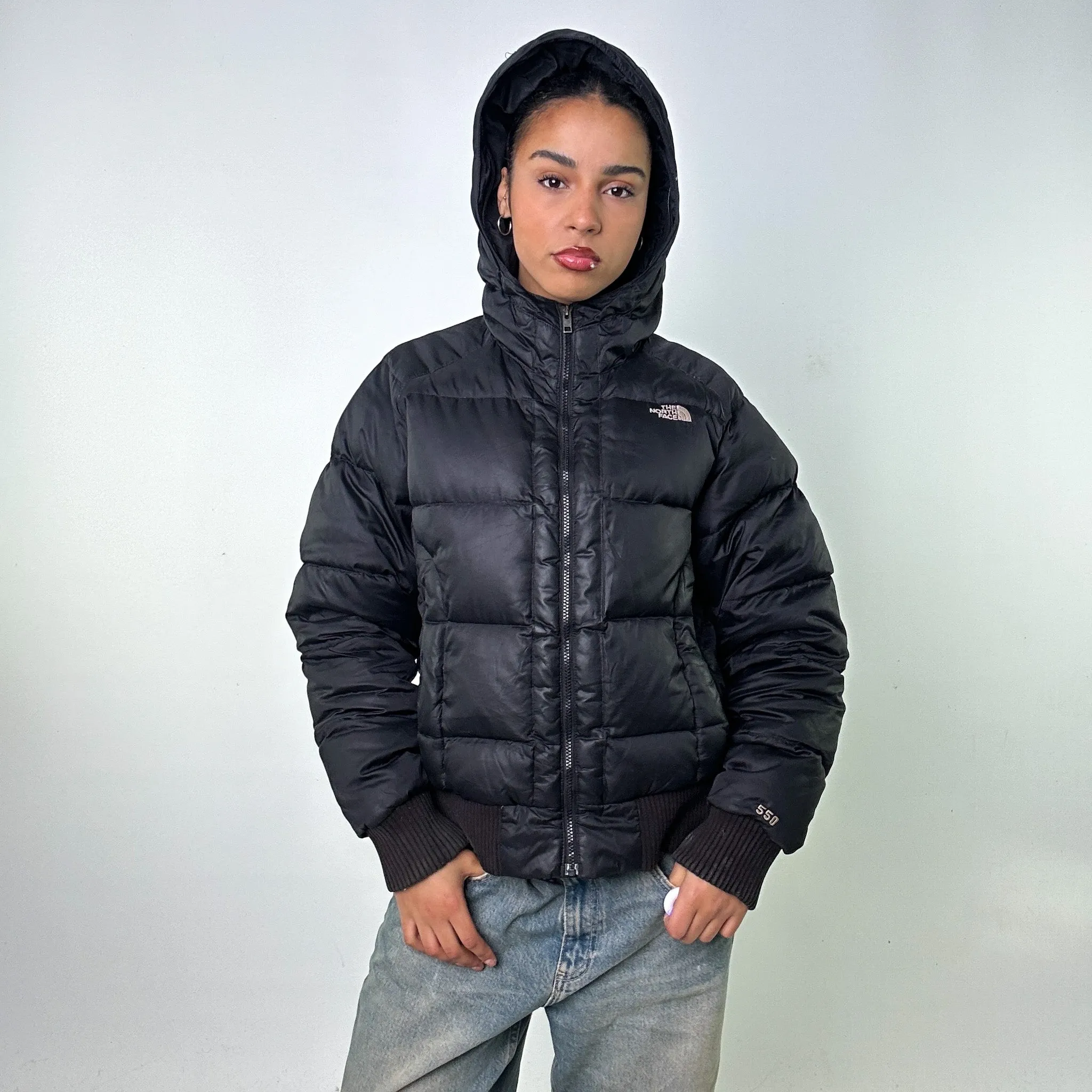 Black y2ks The North Face 550 Series Puffer Jacket Coat (XL)