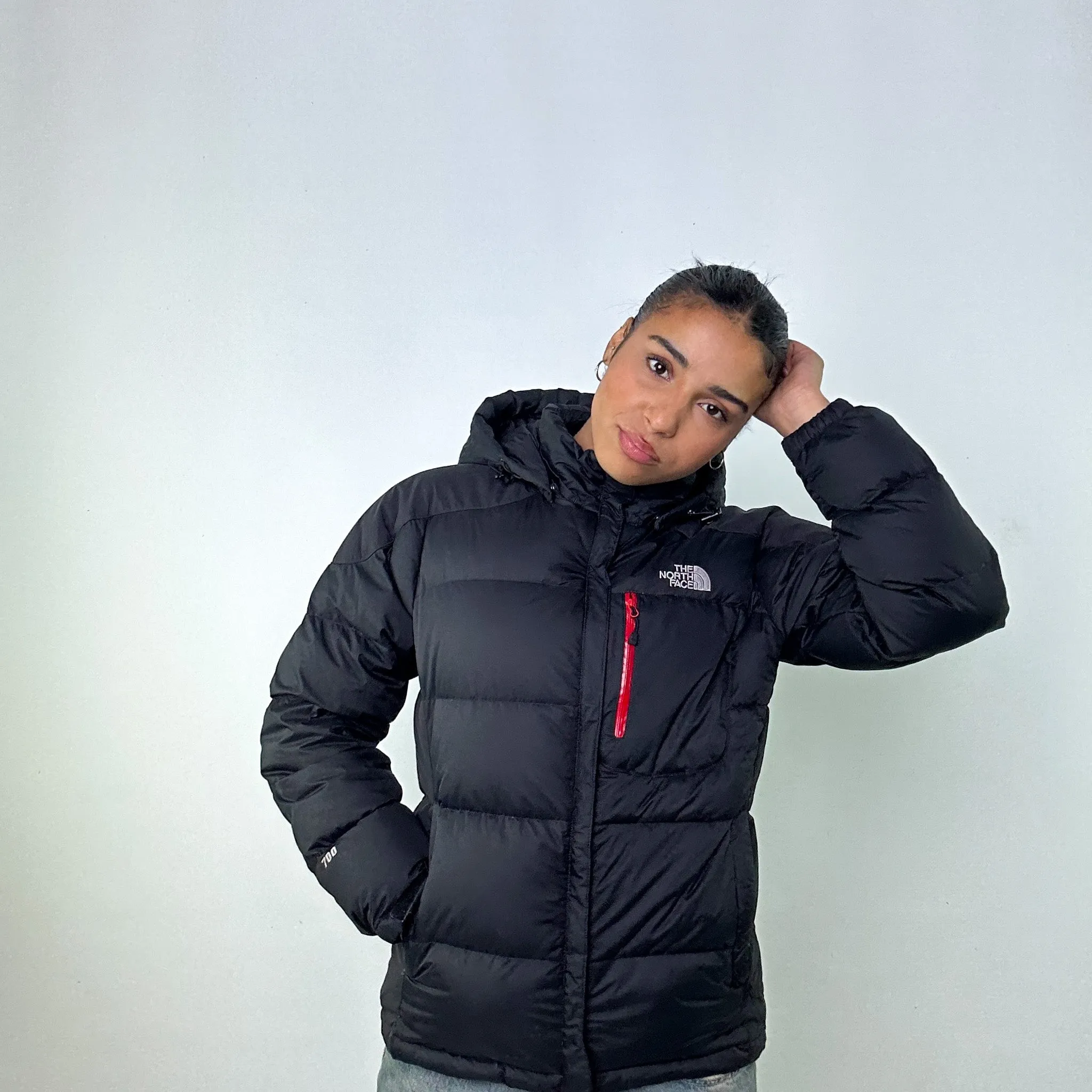 Black y2ks The North Face Hyvent 700 Series Puffer Jacket Coat (L)