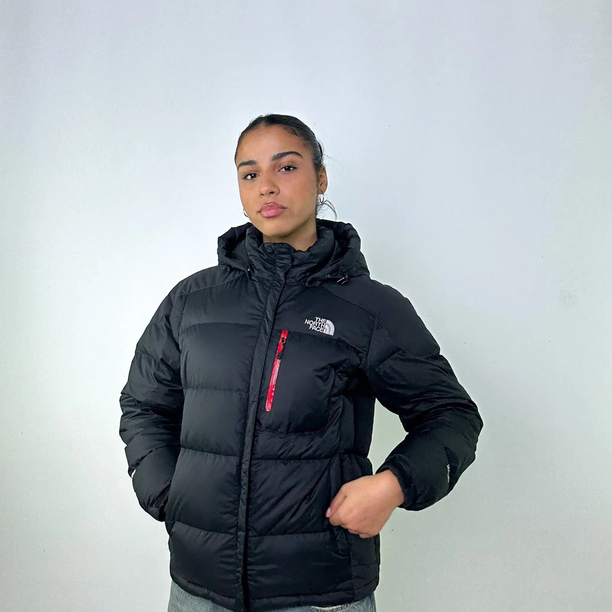 Black y2ks The North Face Hyvent 700 Series Puffer Jacket Coat (L)