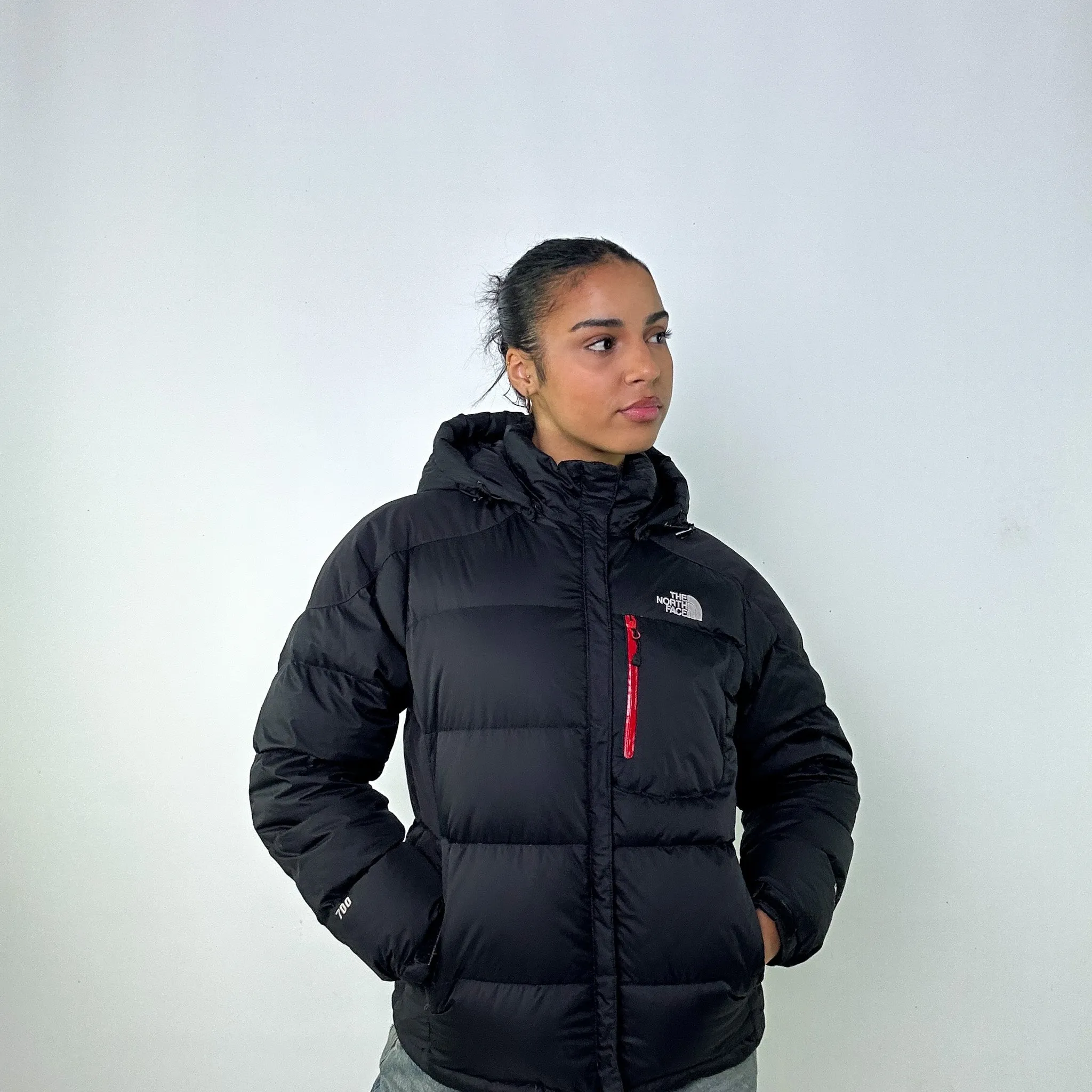 Black y2ks The North Face Hyvent 700 Series Puffer Jacket Coat (L)