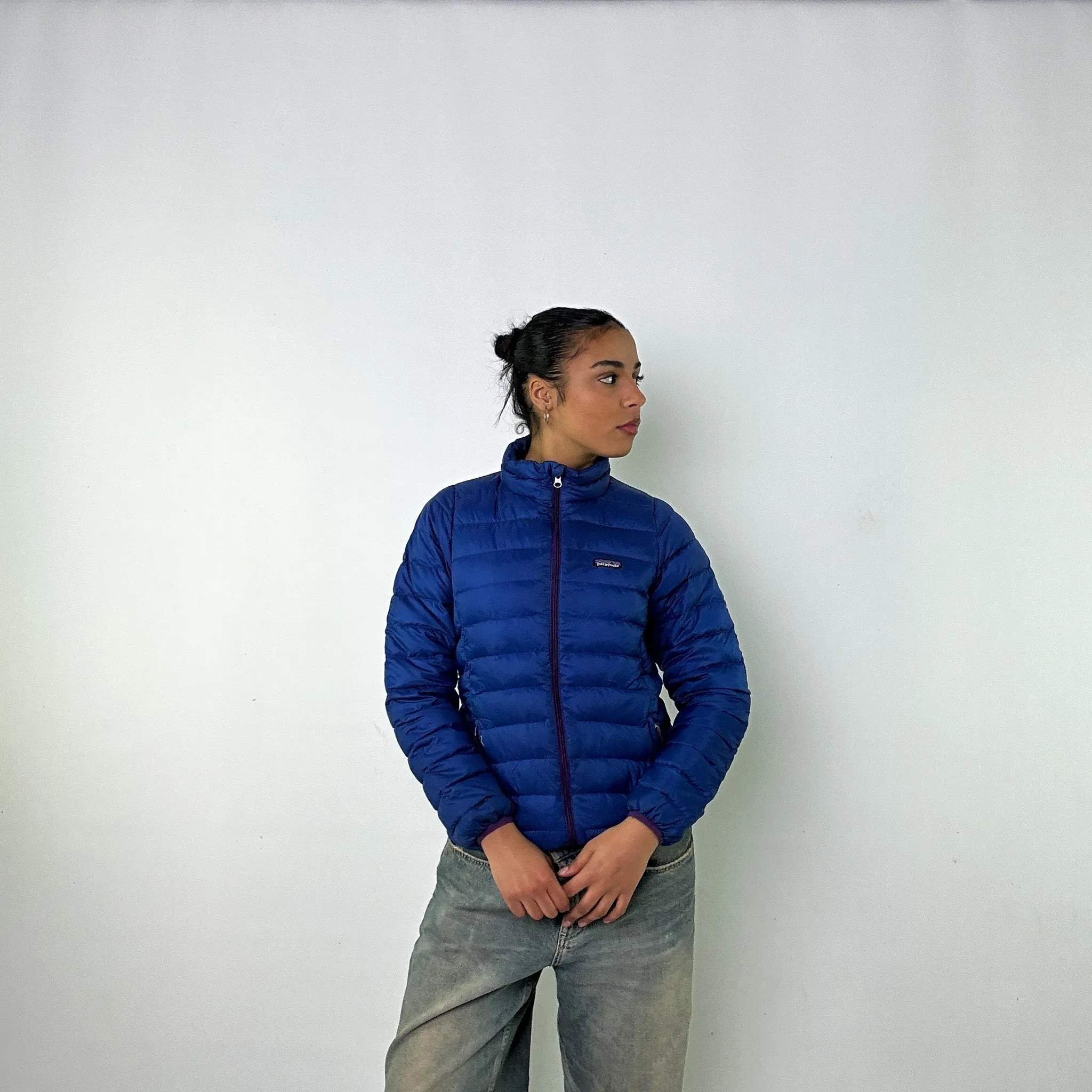 Blue y2ks Patagonia Puffer Jacket Coat (S)