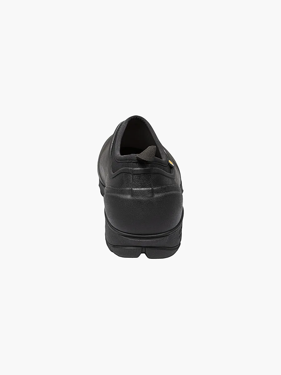 Bogs Mens Sauvie Slip On Waterproof Rubber Shoes- Black