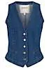 bonprix Pocket Denim Waistcoat