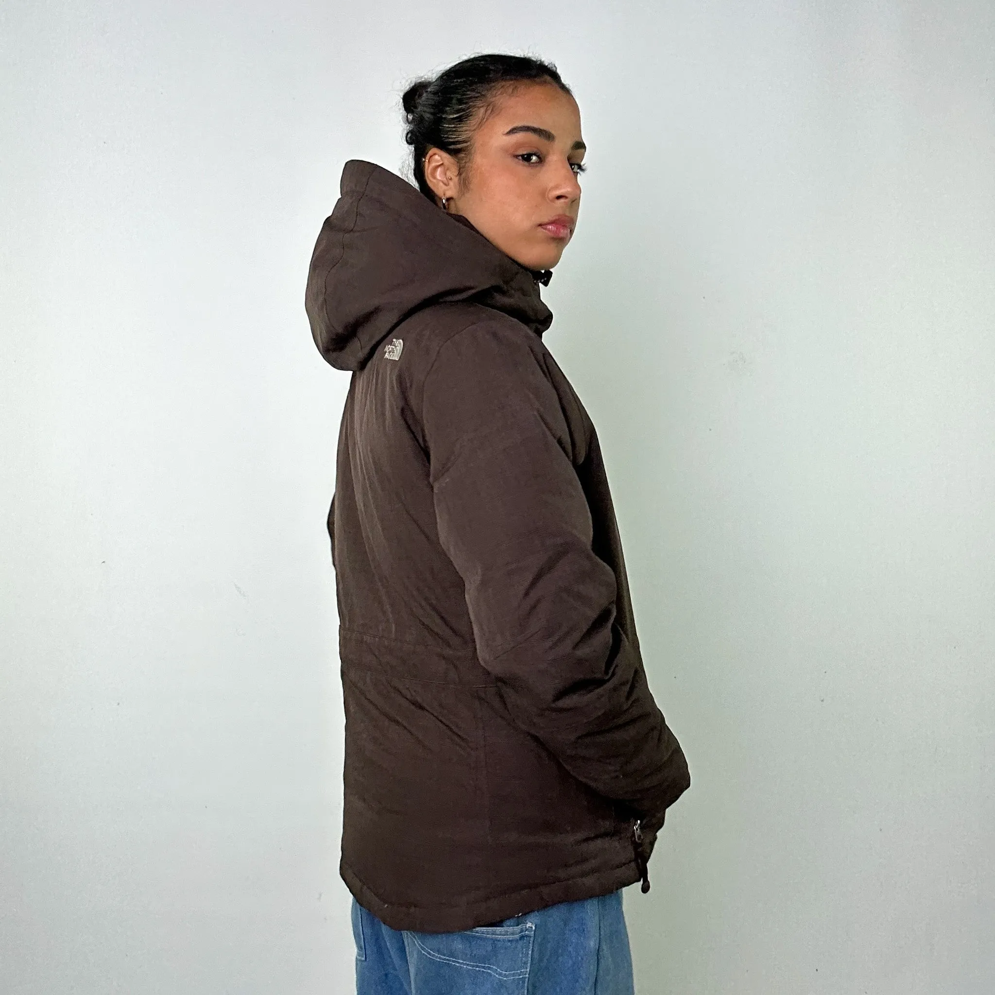 Brown 90s The North Face Puffer Jacket Coat (L)