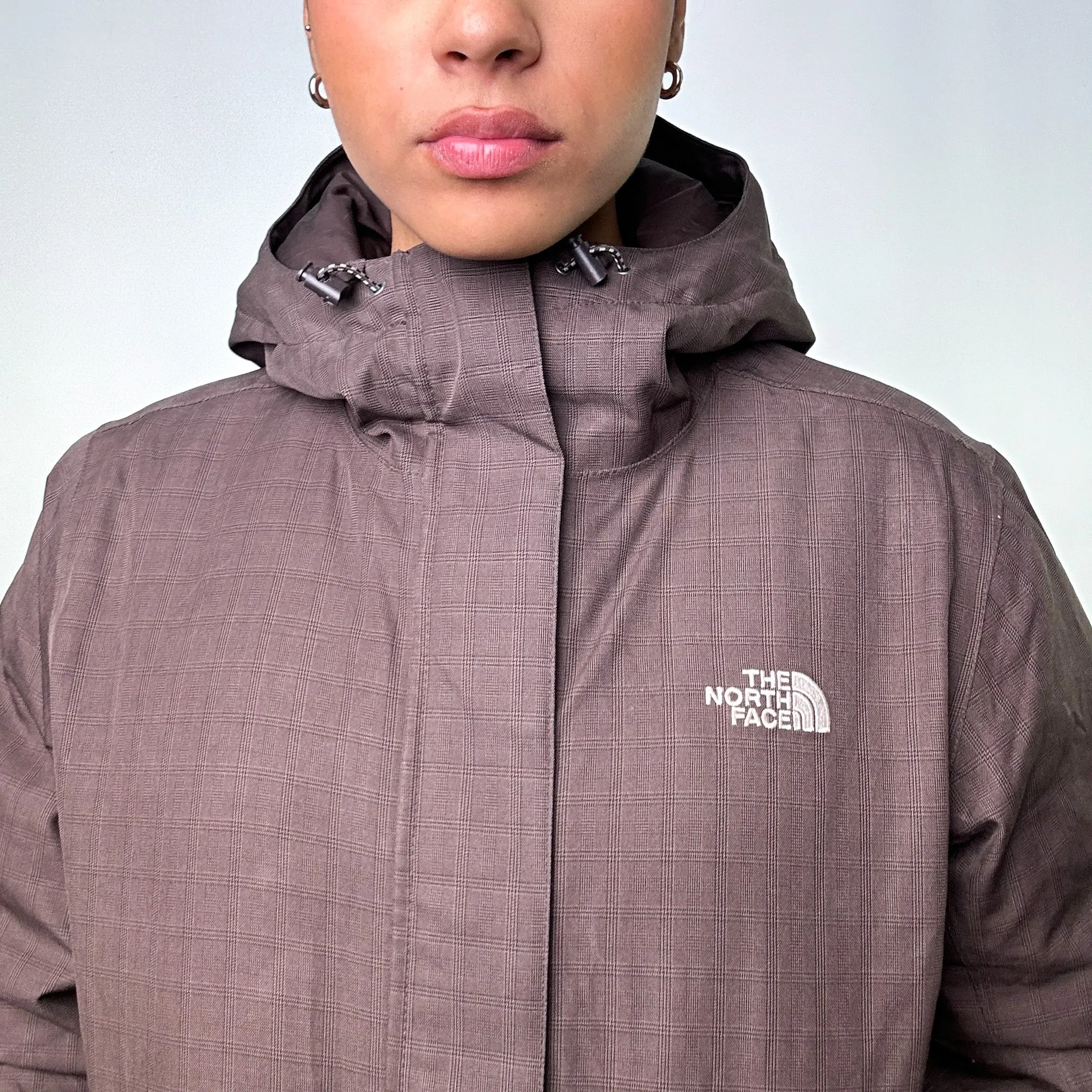 Brown 90s The North Face Puffer Jacket Coat (L)