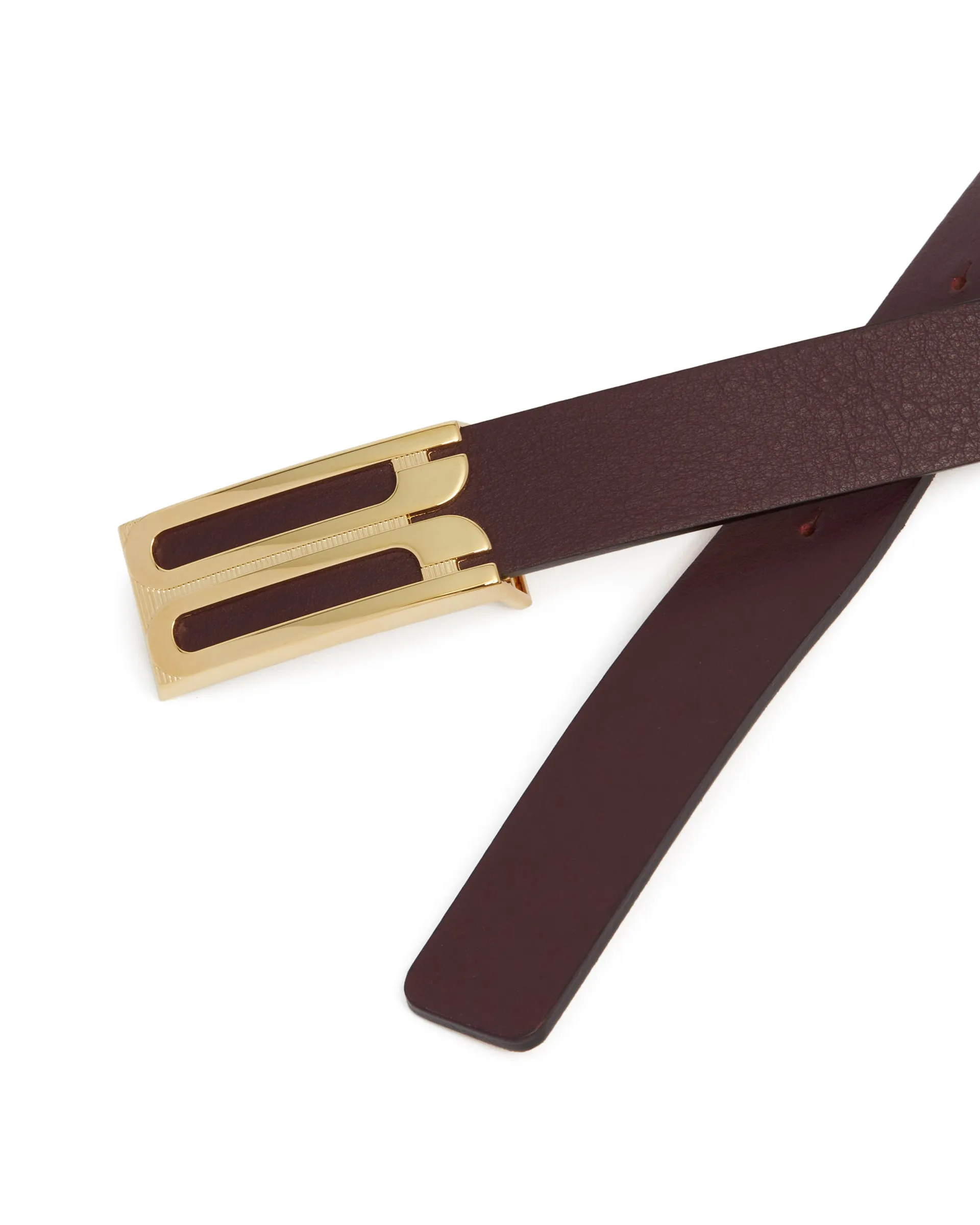 Burgundy Jumbo Frame Belt