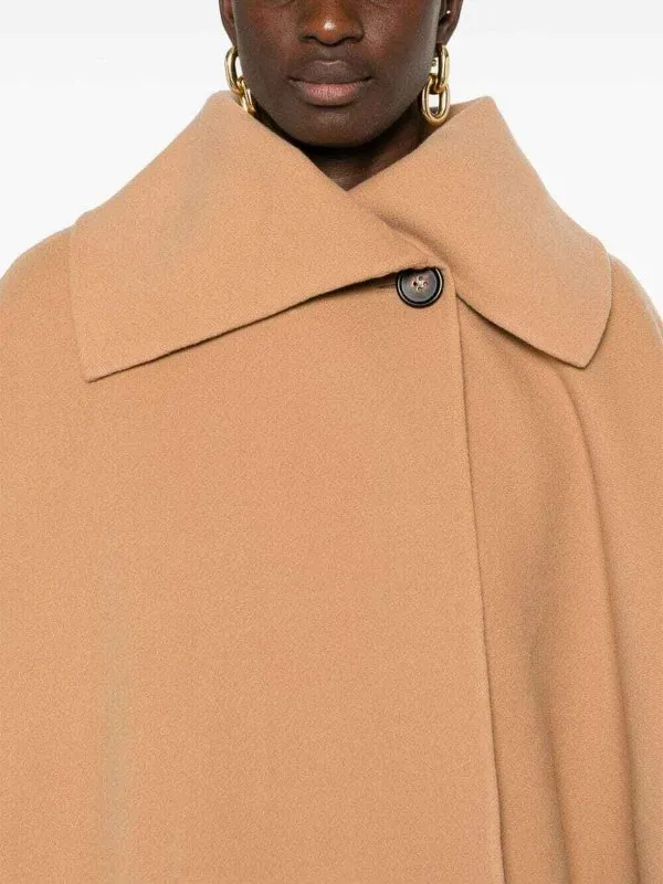 Chloe' Cape-Detailing Coat