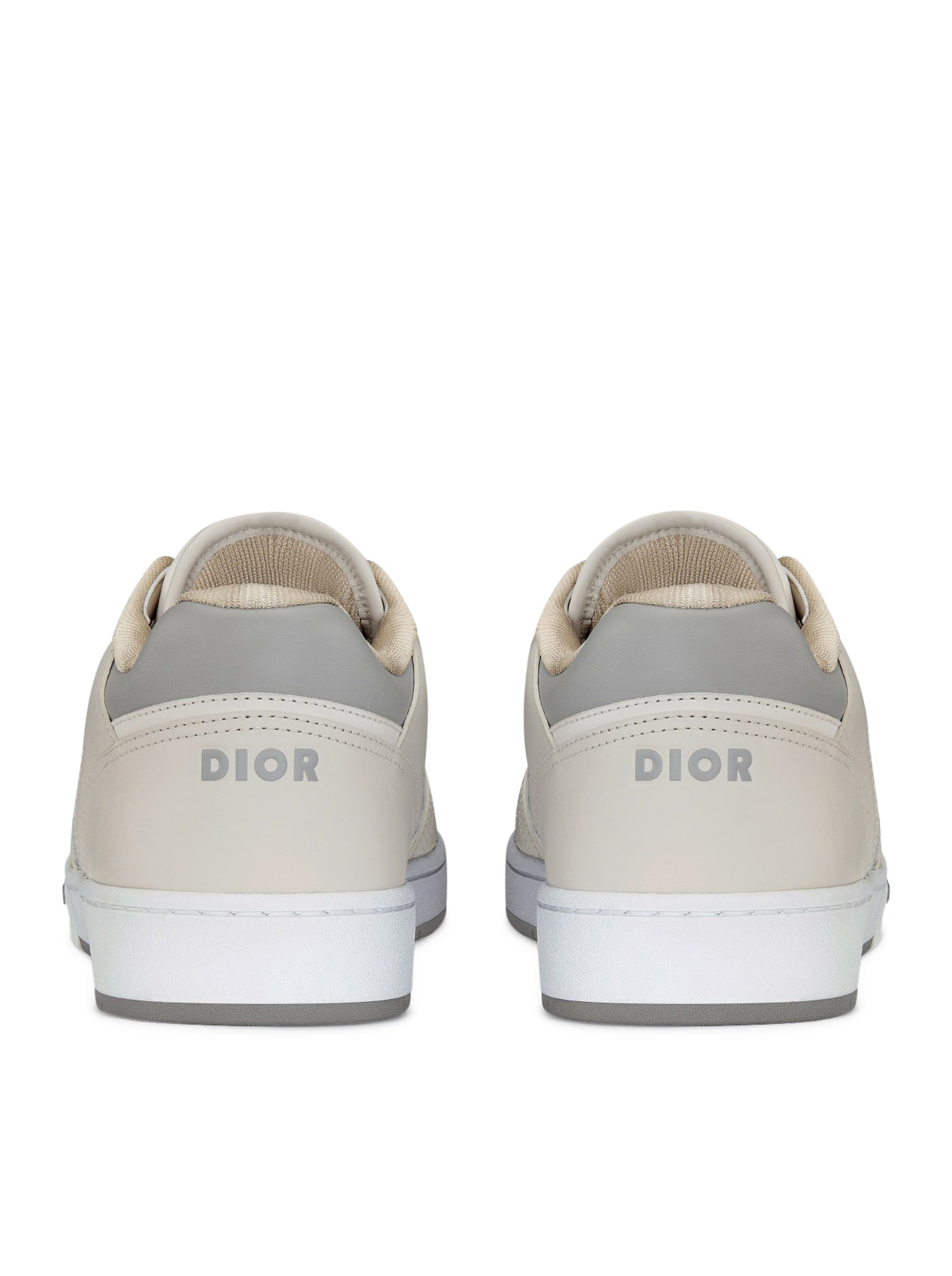 Cream and white smooth calfskin with beige and black Dior Oblique jacquard