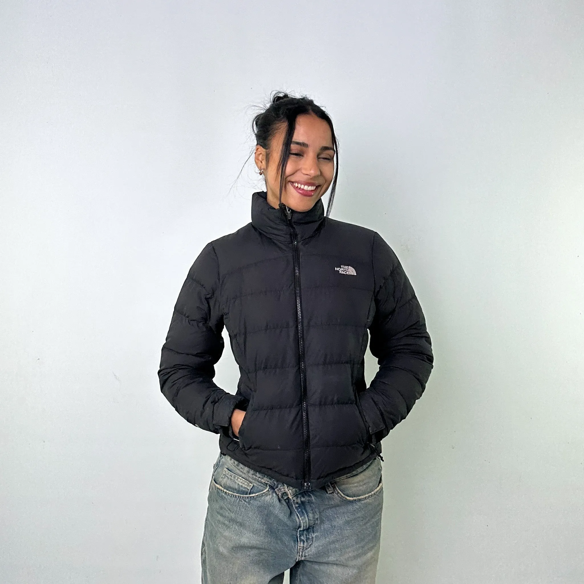 Dark Grey y2ks The North Face 700 Series Puffer Jacket Coat (S)