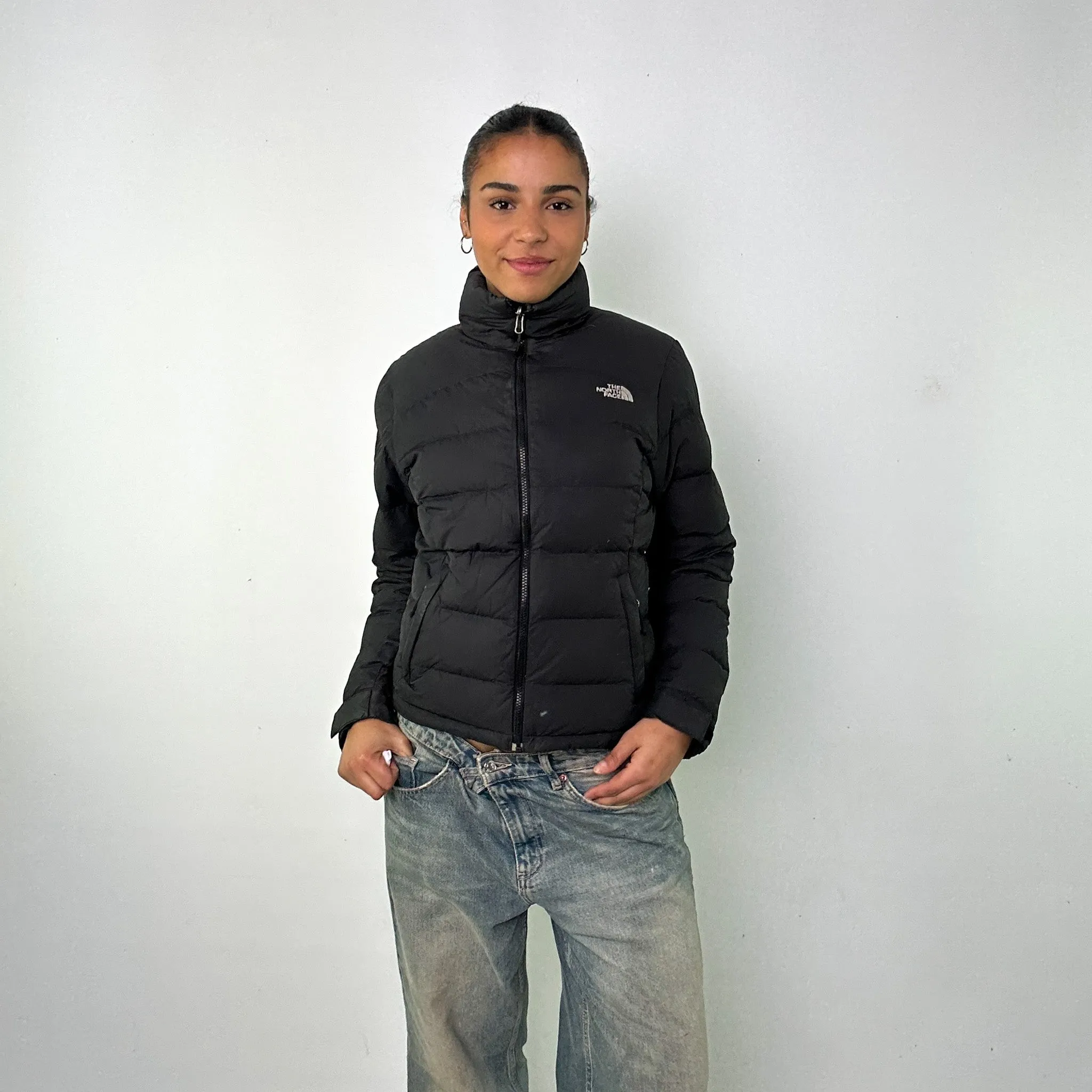 Dark Grey y2ks The North Face Puffer Jacket Coat (M)