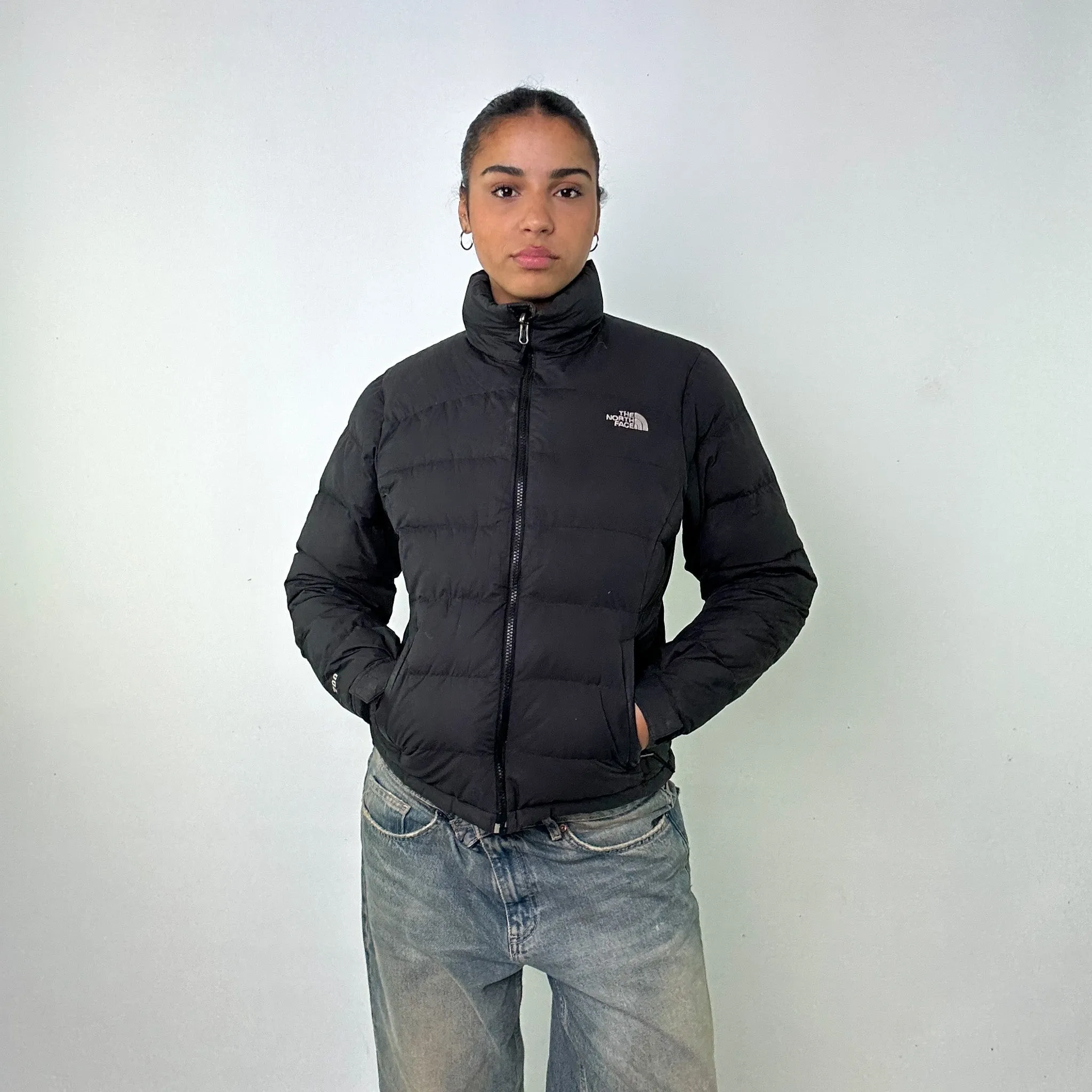 Dark Grey y2ks The North Face Puffer Jacket Coat (M)