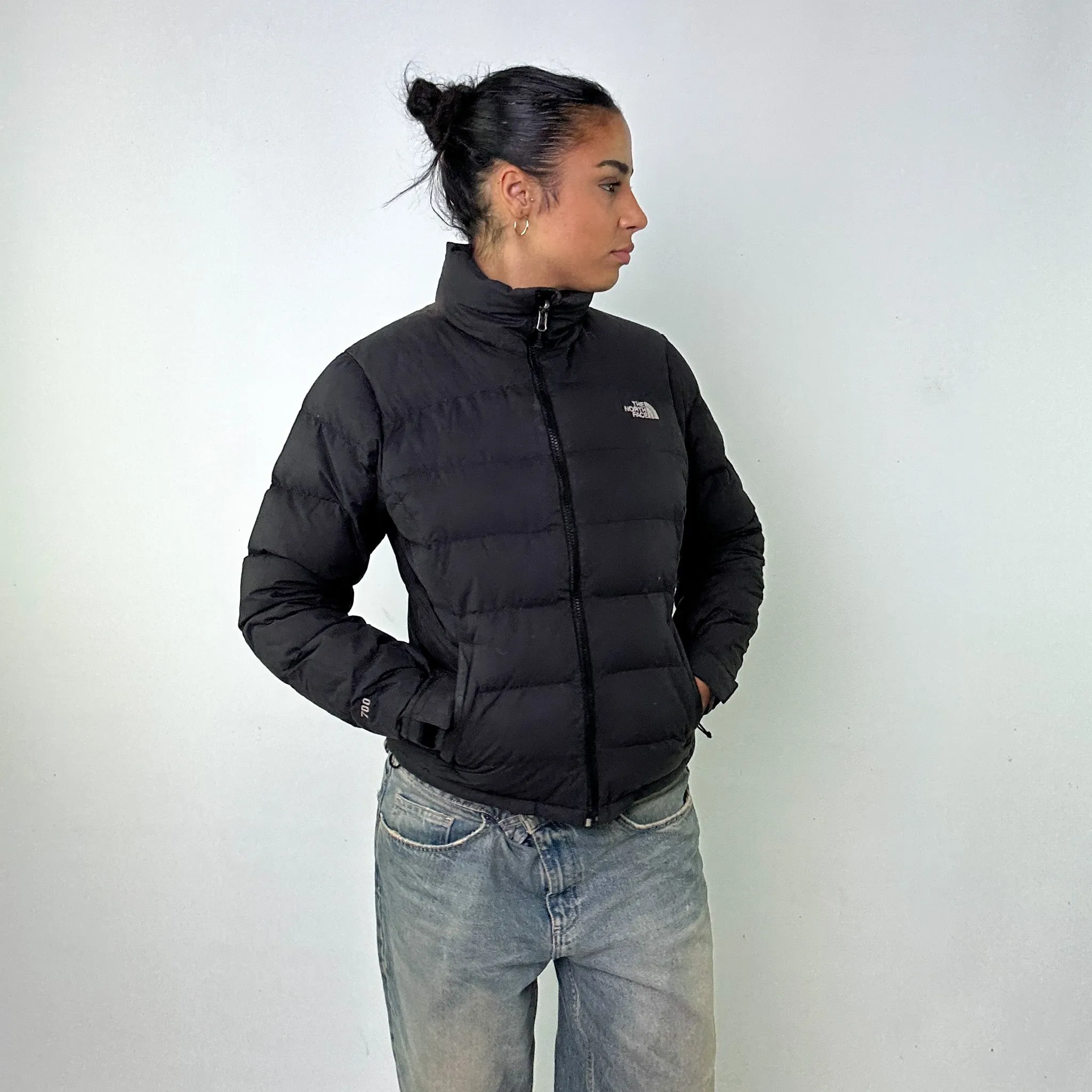 Dark Grey y2ks The North Face Puffer Jacket Coat (M)