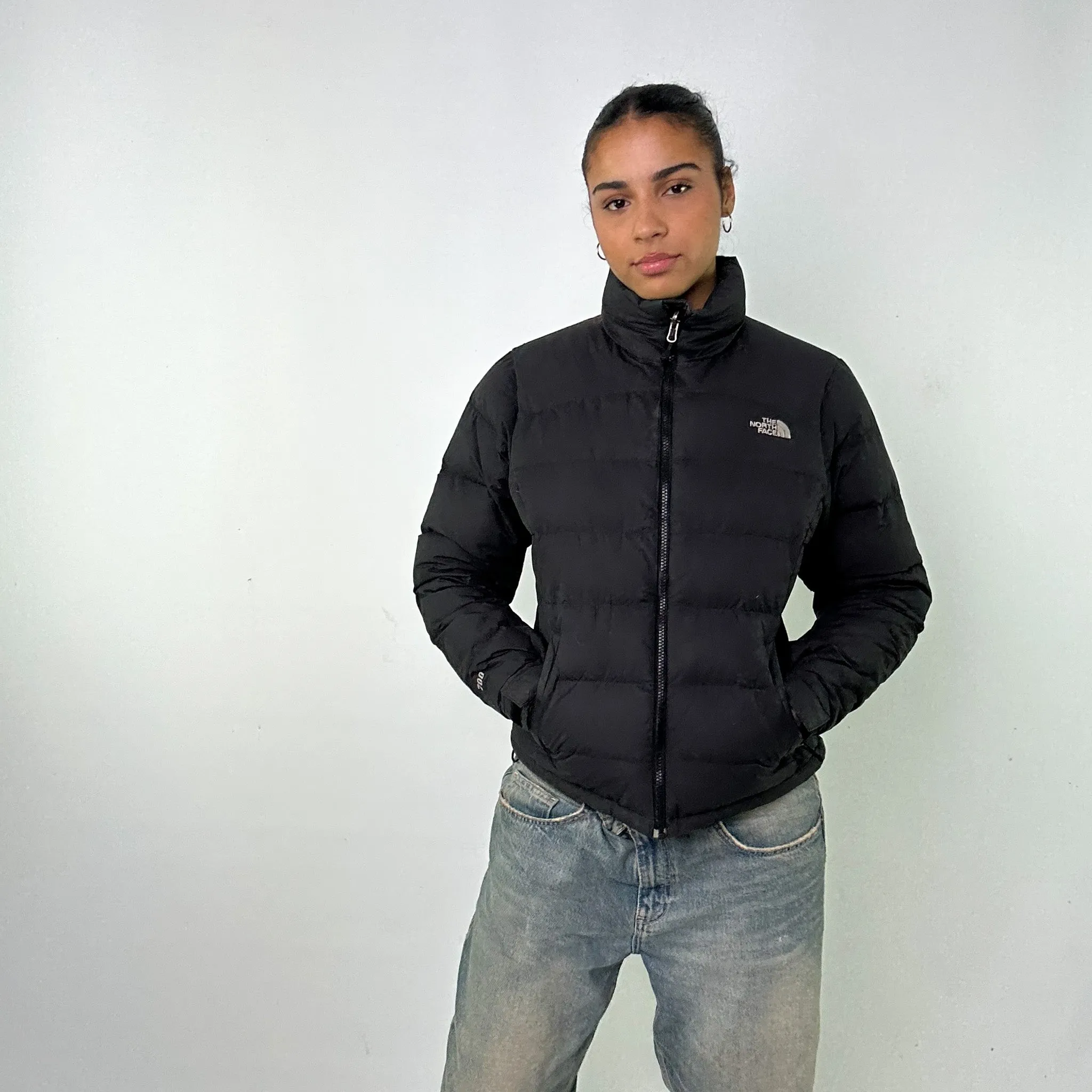 Dark Grey y2ks The North Face Puffer Jacket Coat (M)