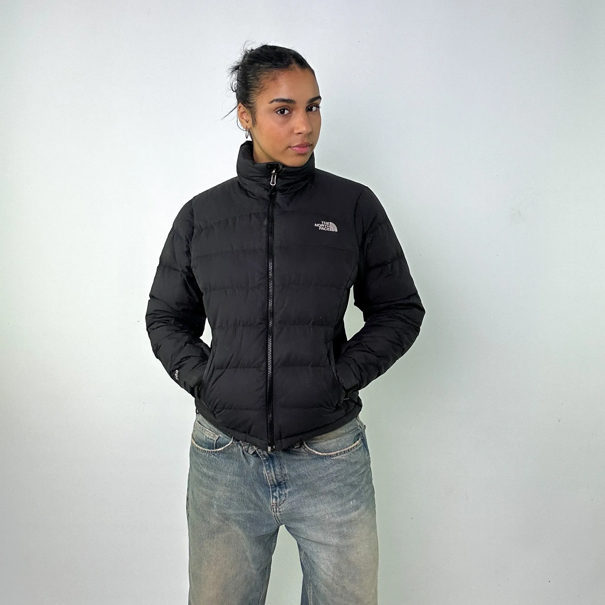 Dark Grey y2ks The North Face Puffer Jacket Coat (M)