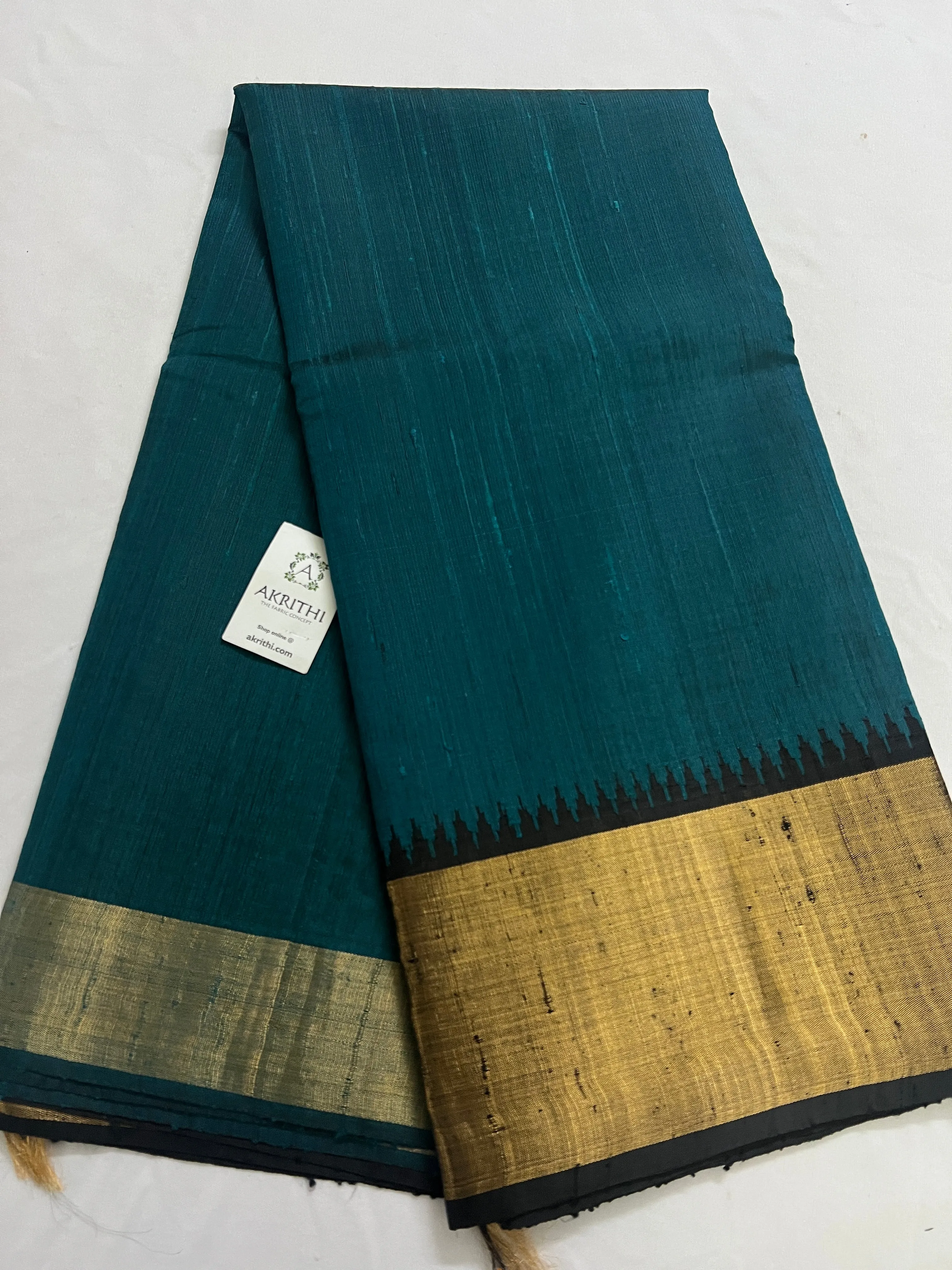 Dupion silk saree