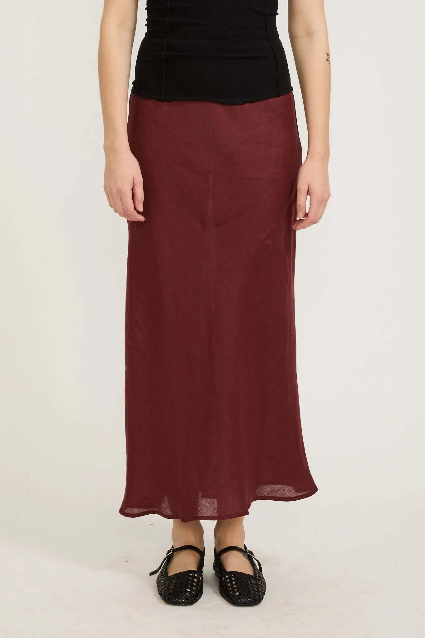 Dydine Skirt Stome Burgundy