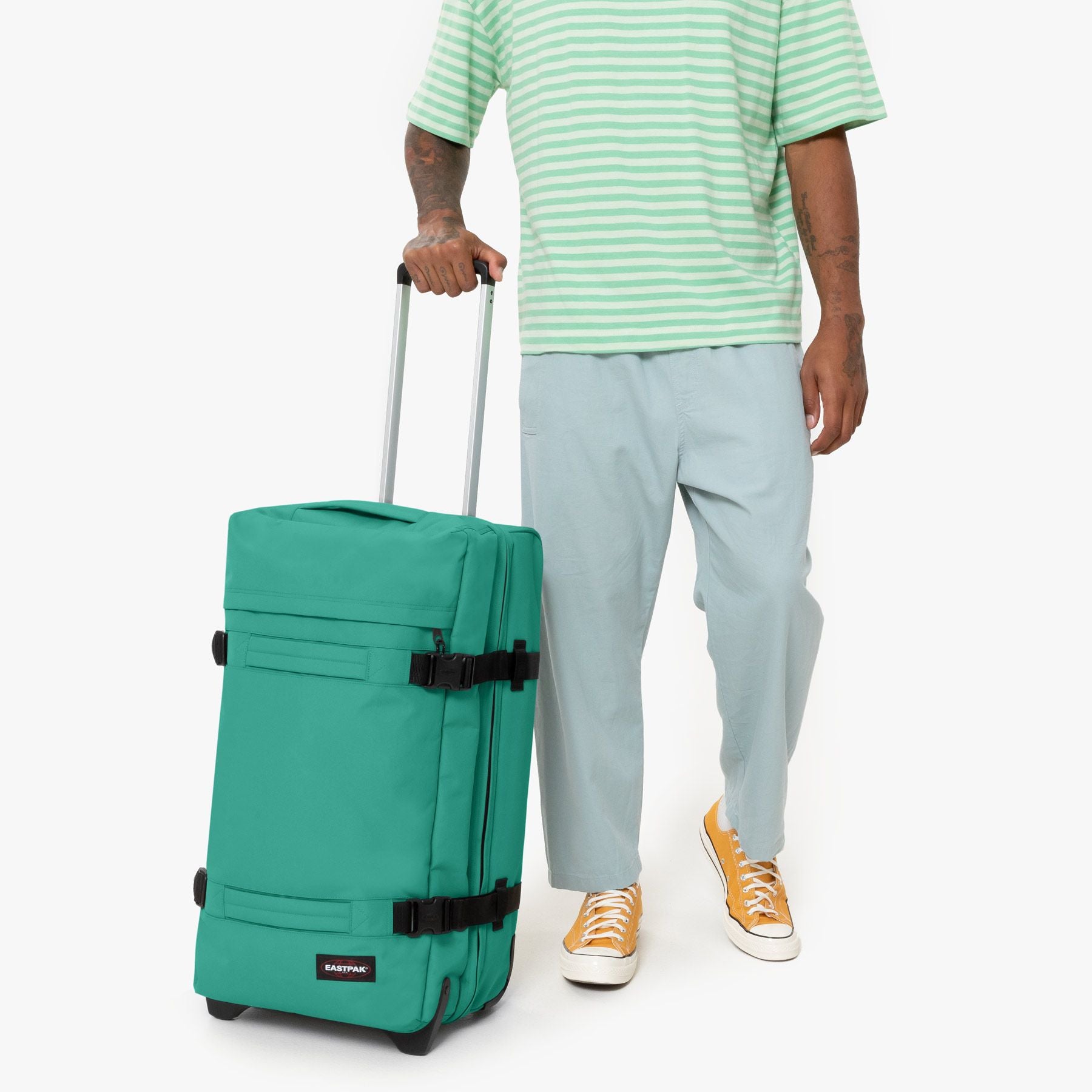 EASTPAK TRANSIT'R Medium BOTANIC GREEN