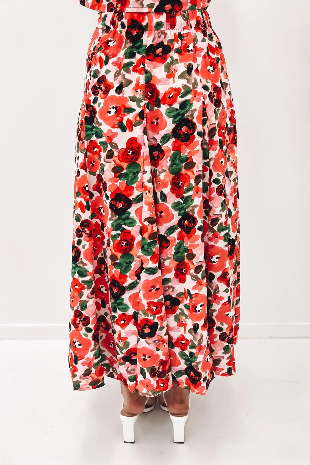 Ella Mae Maxi Skirt Rose