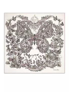 FOULARD QUADRATO BUTTERFLY AROUND THE WORLD 90