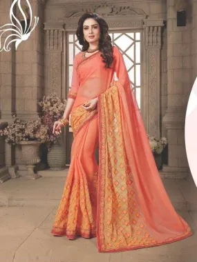 Georgette Embroidered Saree