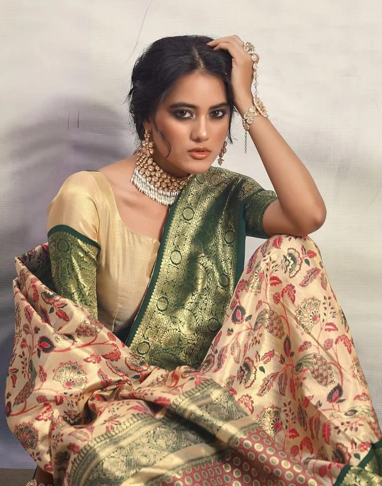 Golden Silk Woven Sarees