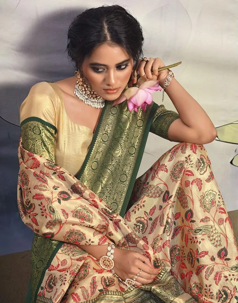 Golden Silk Woven Sarees