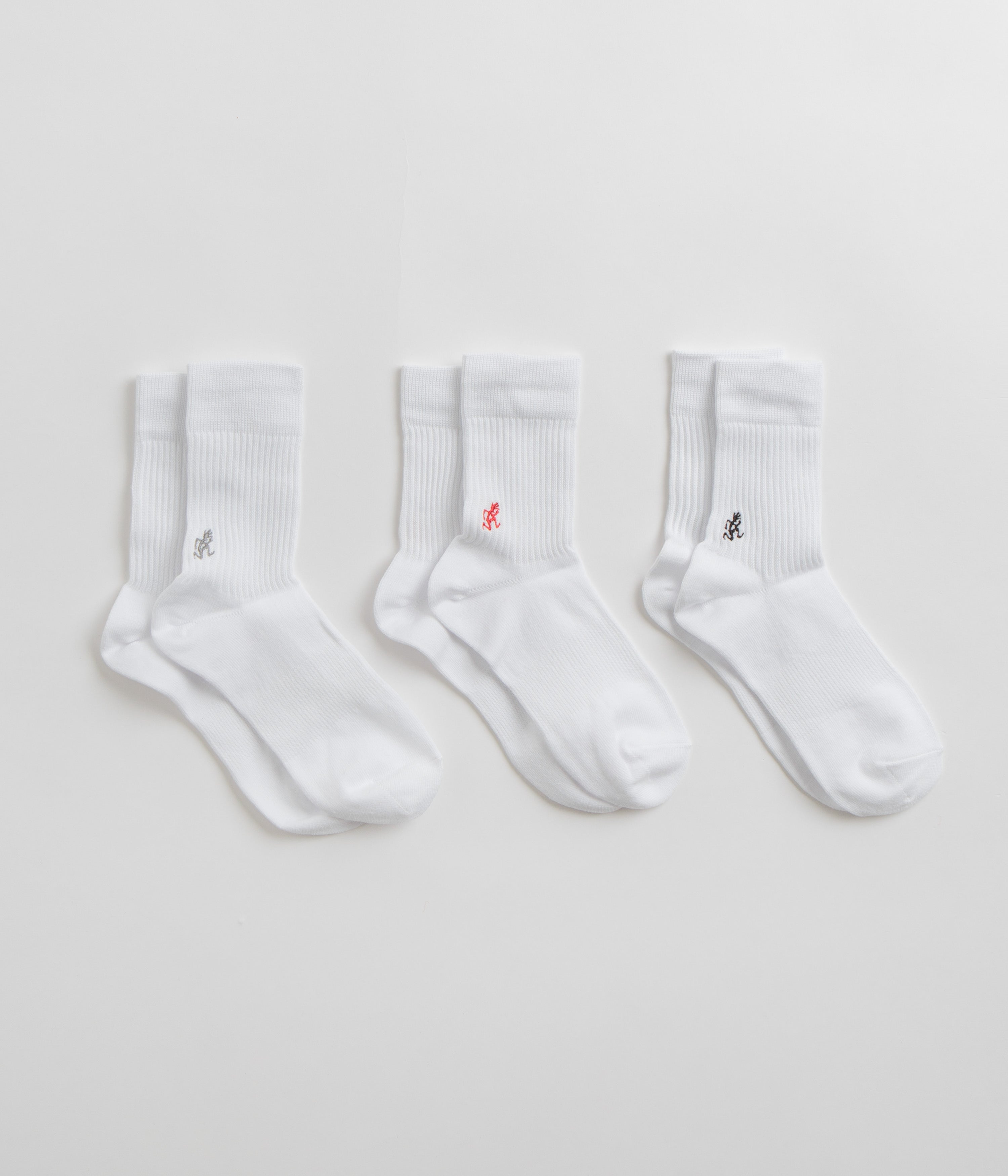 Gramicci Basic Crew Socks - White / Multi