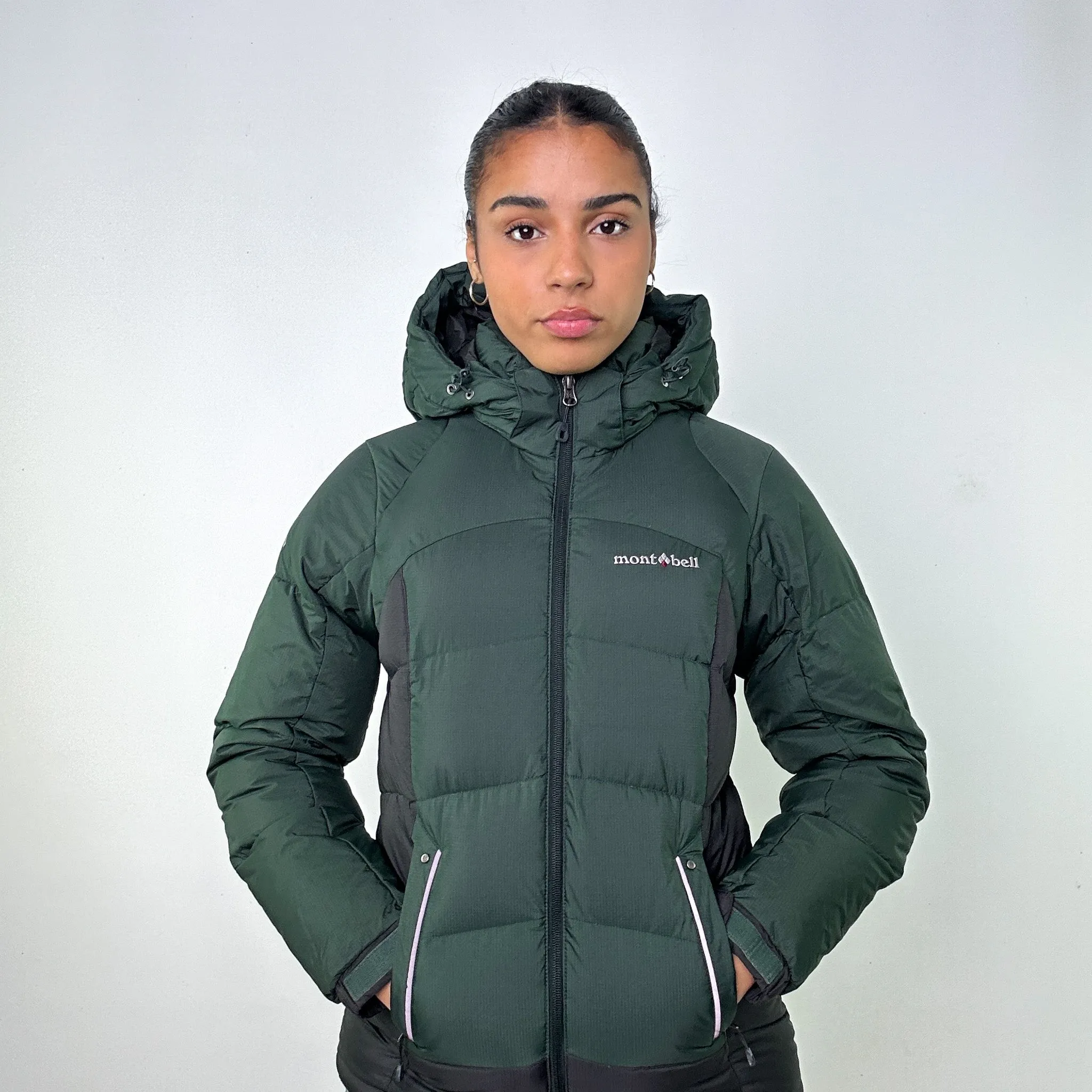 Green y2ks Mont Bell Puffer Jacket Coat (S)