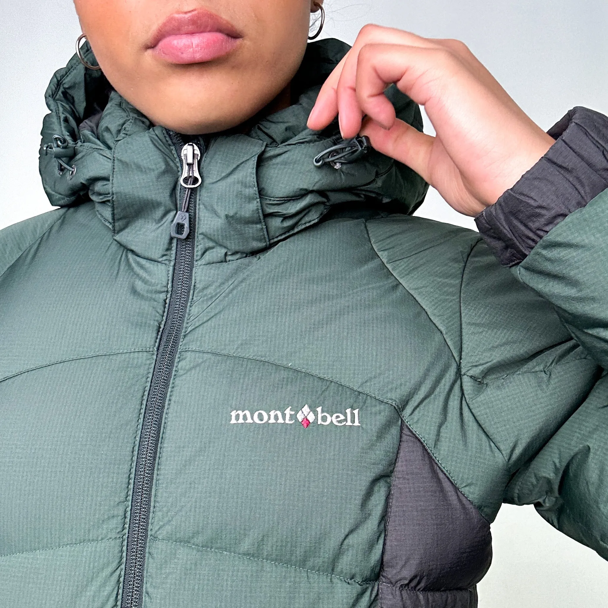 Green y2ks Mont Bell Puffer Jacket Coat (S)